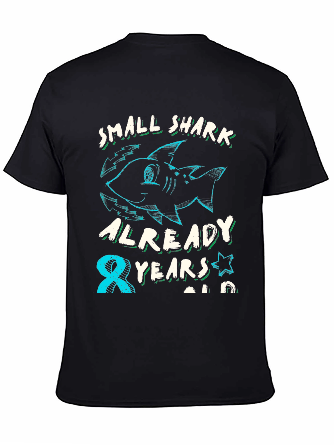 Small Shark 8th Birthday T-Shirt