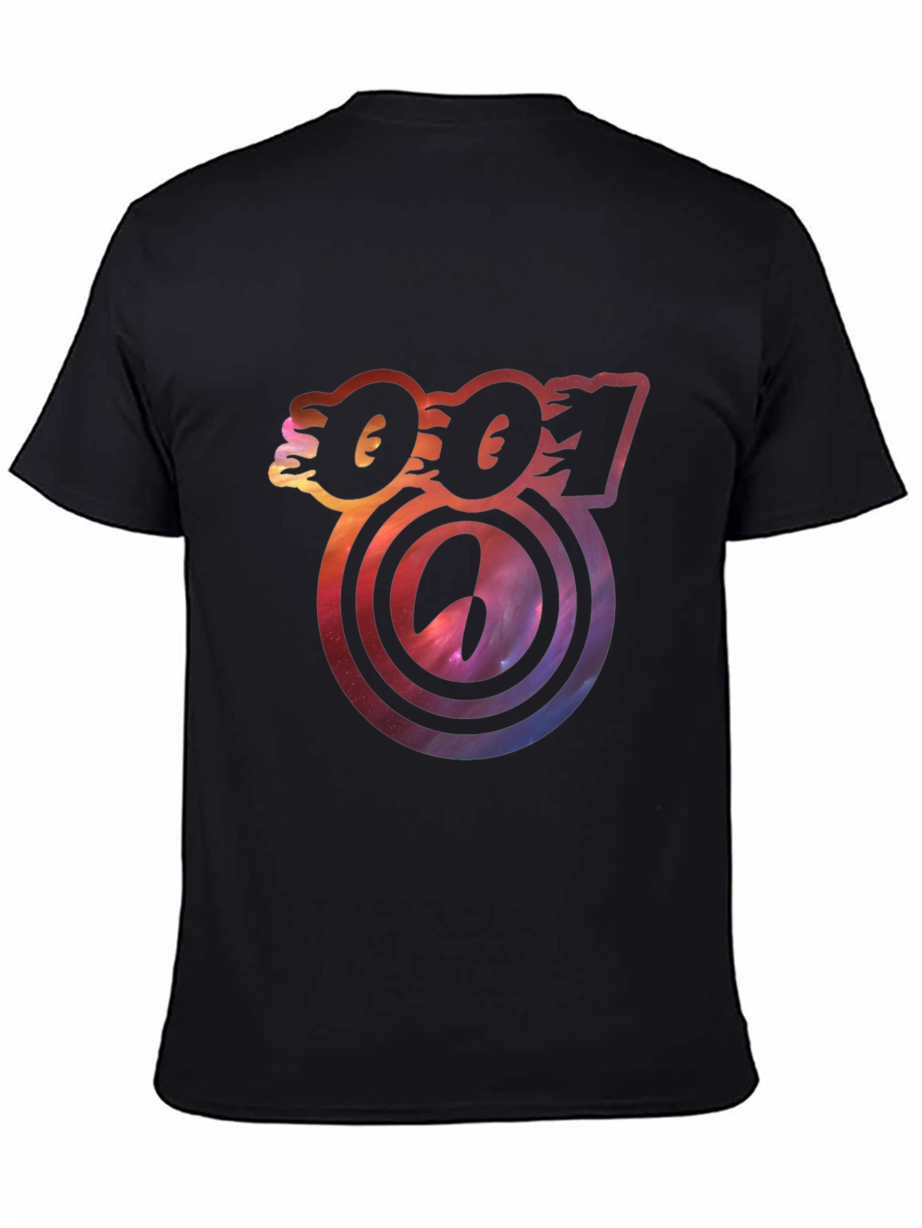 Bold 001 Graphic Print Black T-Shirt