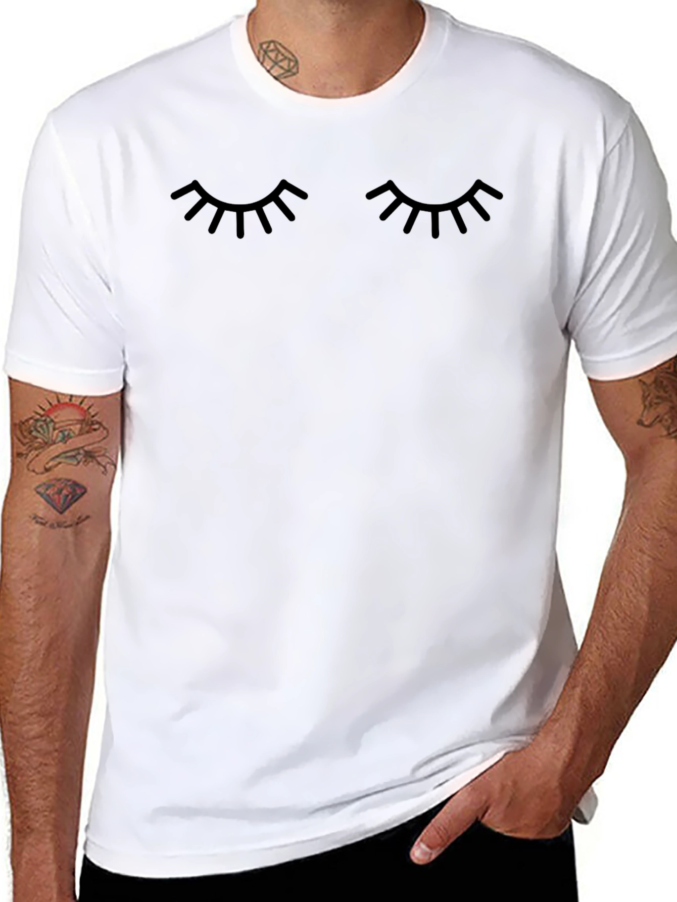 Eyelash Graphic Tee - Stylish & Comfy