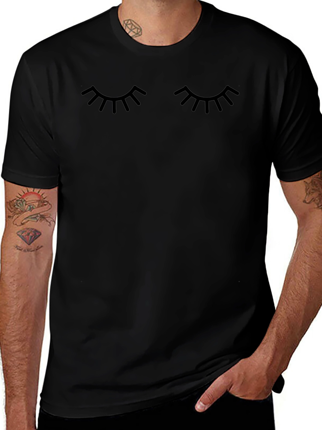 Eyelash Graphic Tee - Stylish & Comfy
