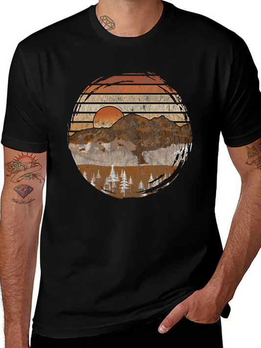 Vintage Sunset Mountain Graphic Tee