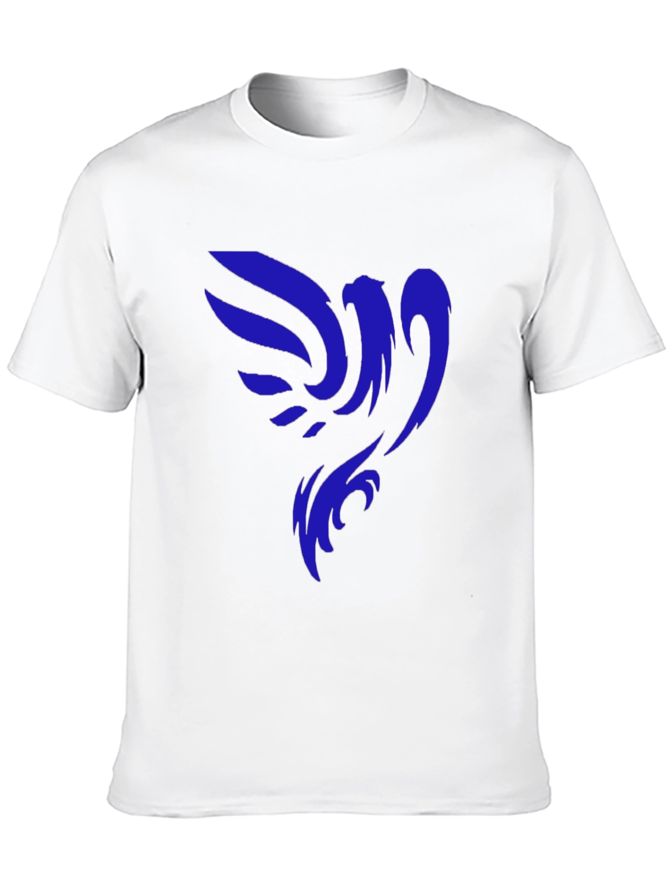 Black T-Shirt with Blue Phoenix Graphic