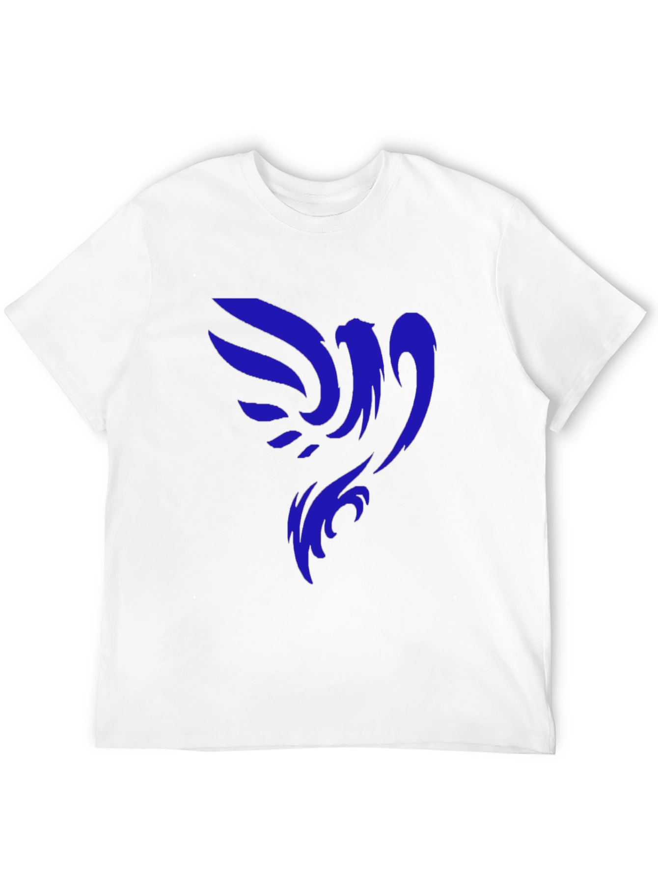Black T-Shirt with Blue Phoenix Graphic