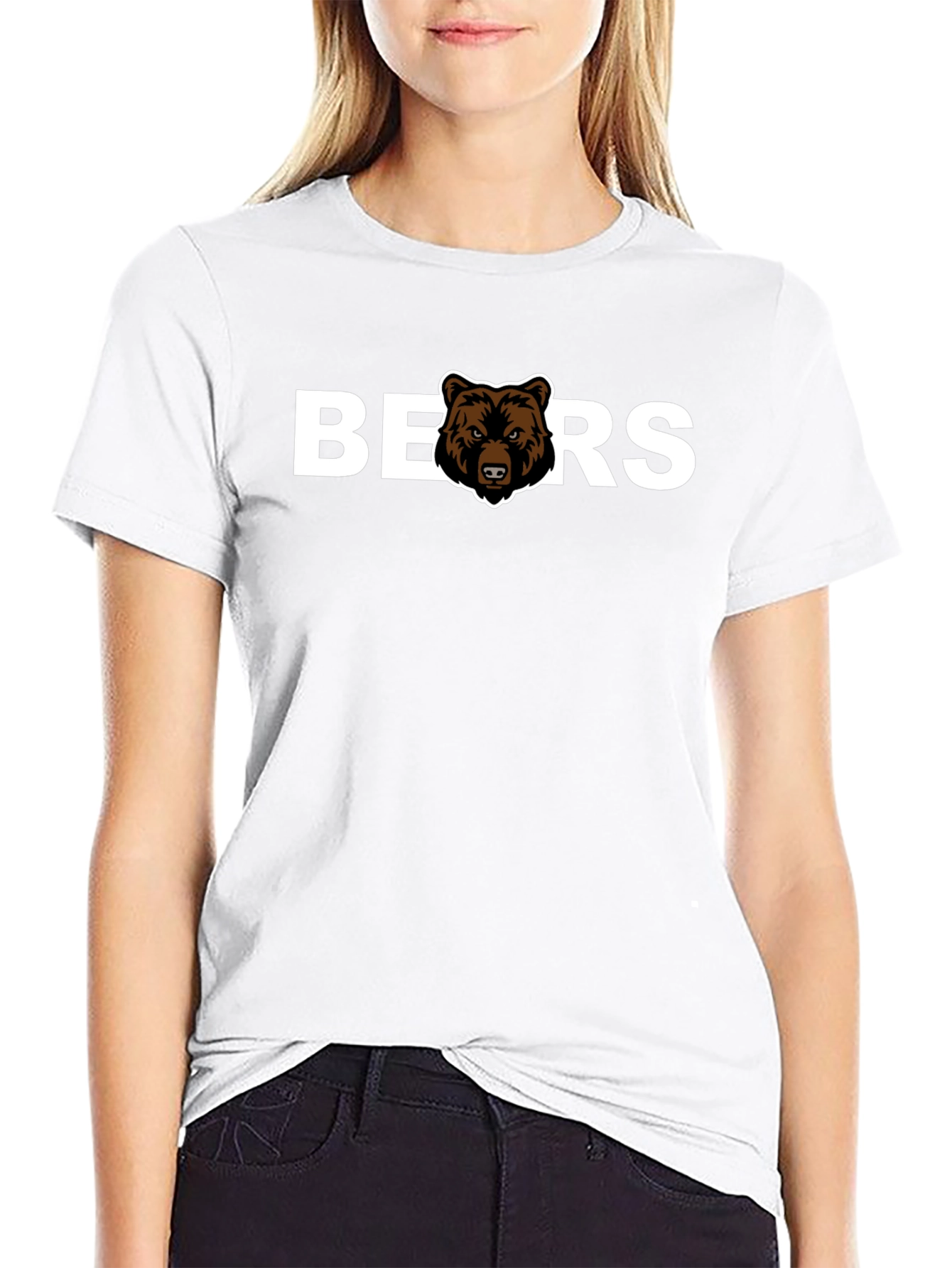 Mens Black Chicago Bears Graphic T-Shirt
