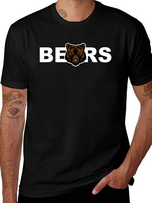 Mens Black Chicago Bears Graphic T-Shirt