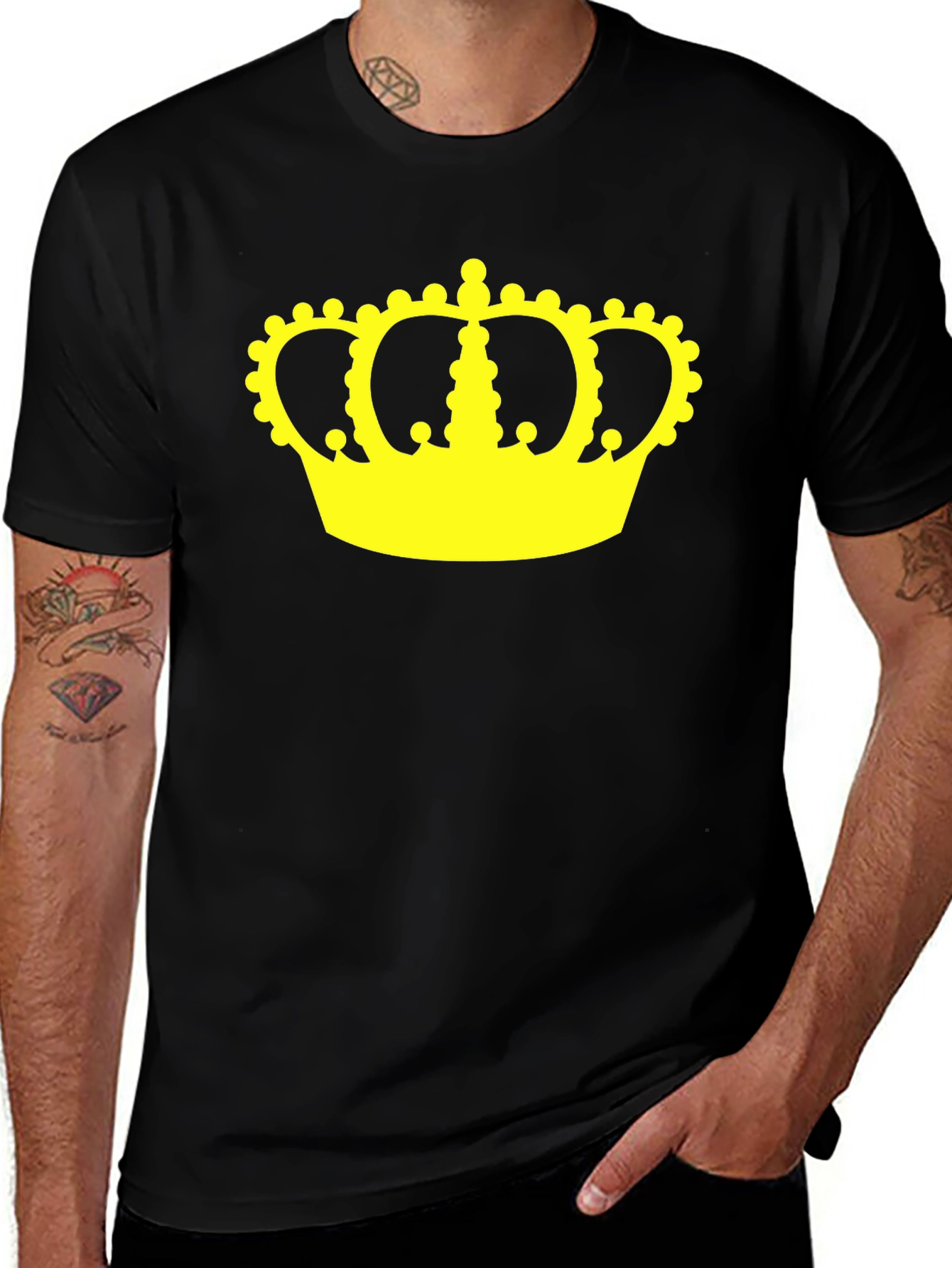 Crown Graphic Tee - Black