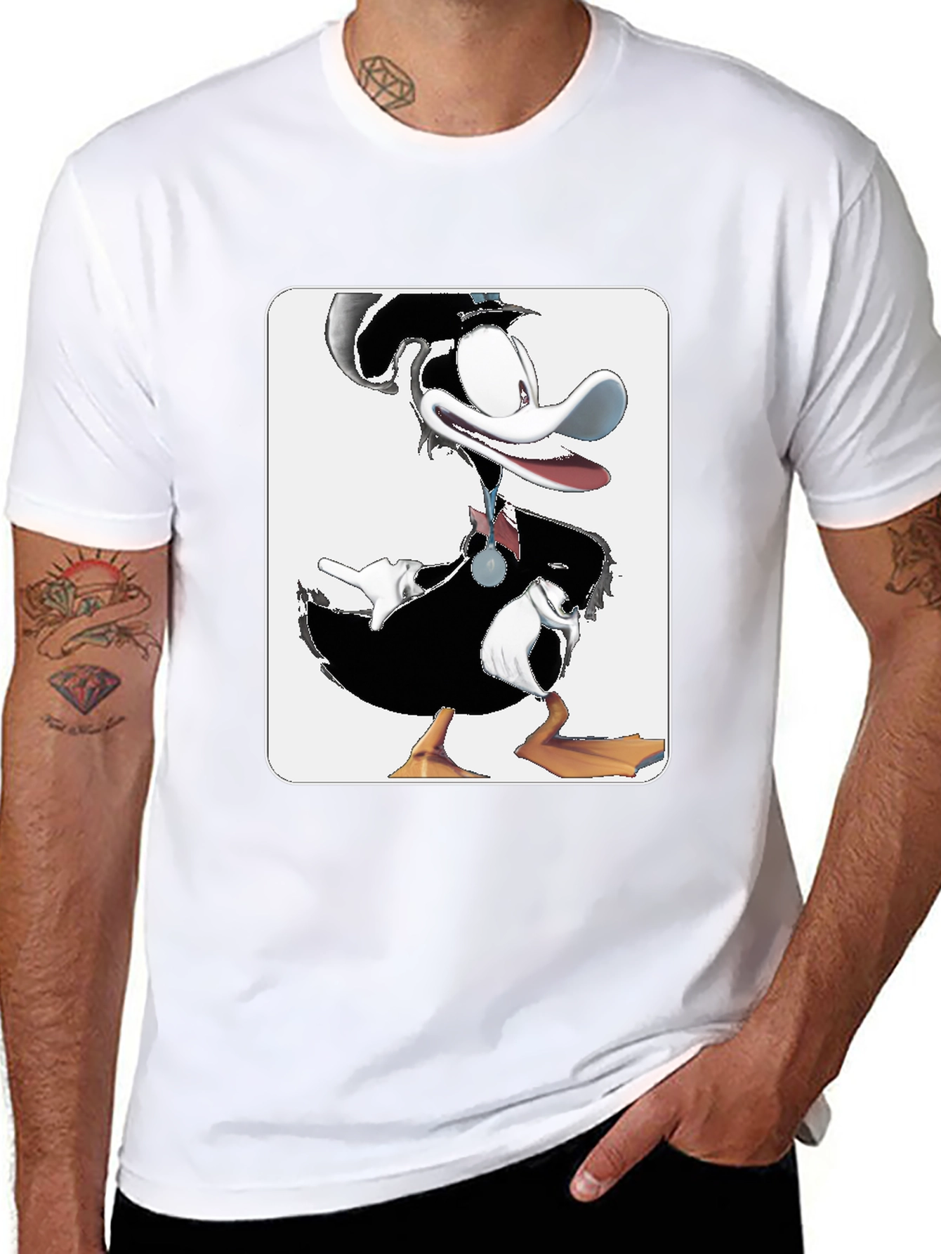 Black Toon Duck Graphic Tee