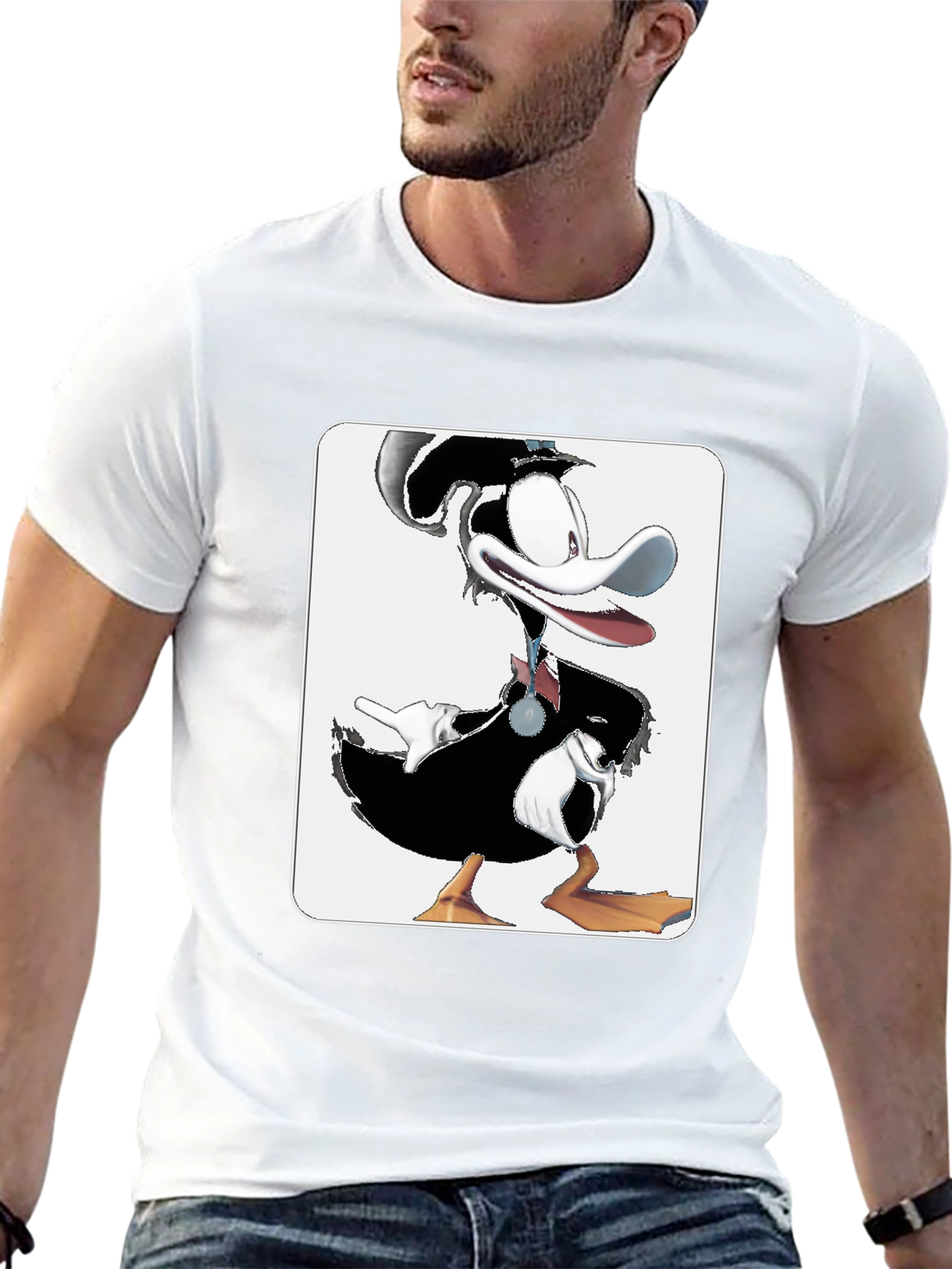 Black Toon Duck Graphic Tee