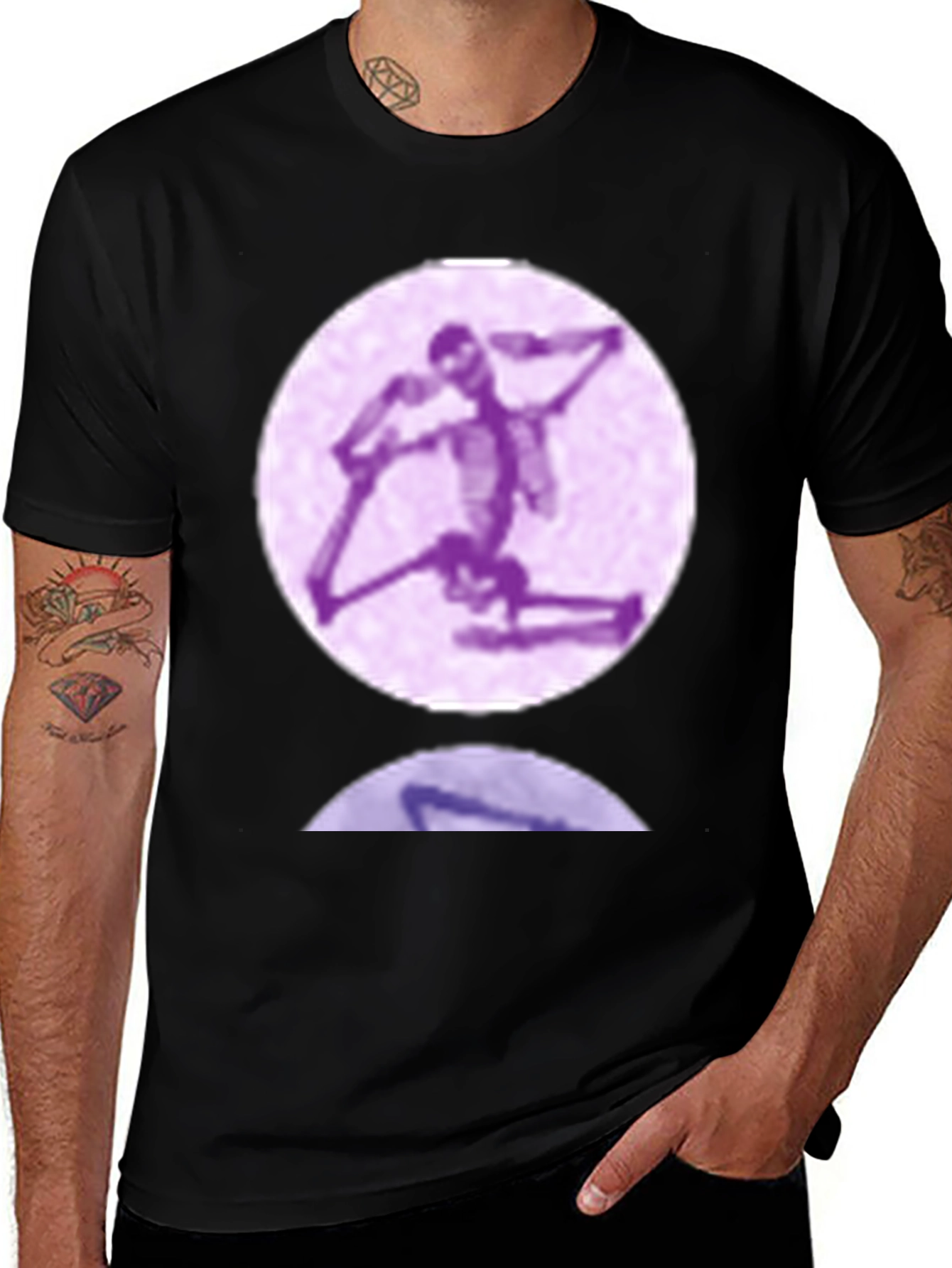 Skeleton Yoga Pose Graphic T-Shirt