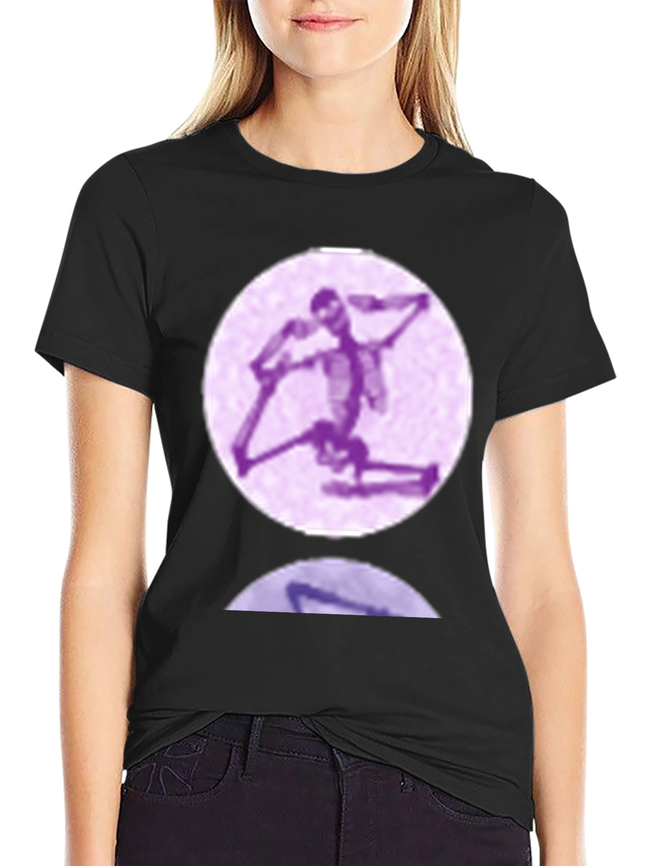 Skeleton Yoga Pose Graphic T-Shirt