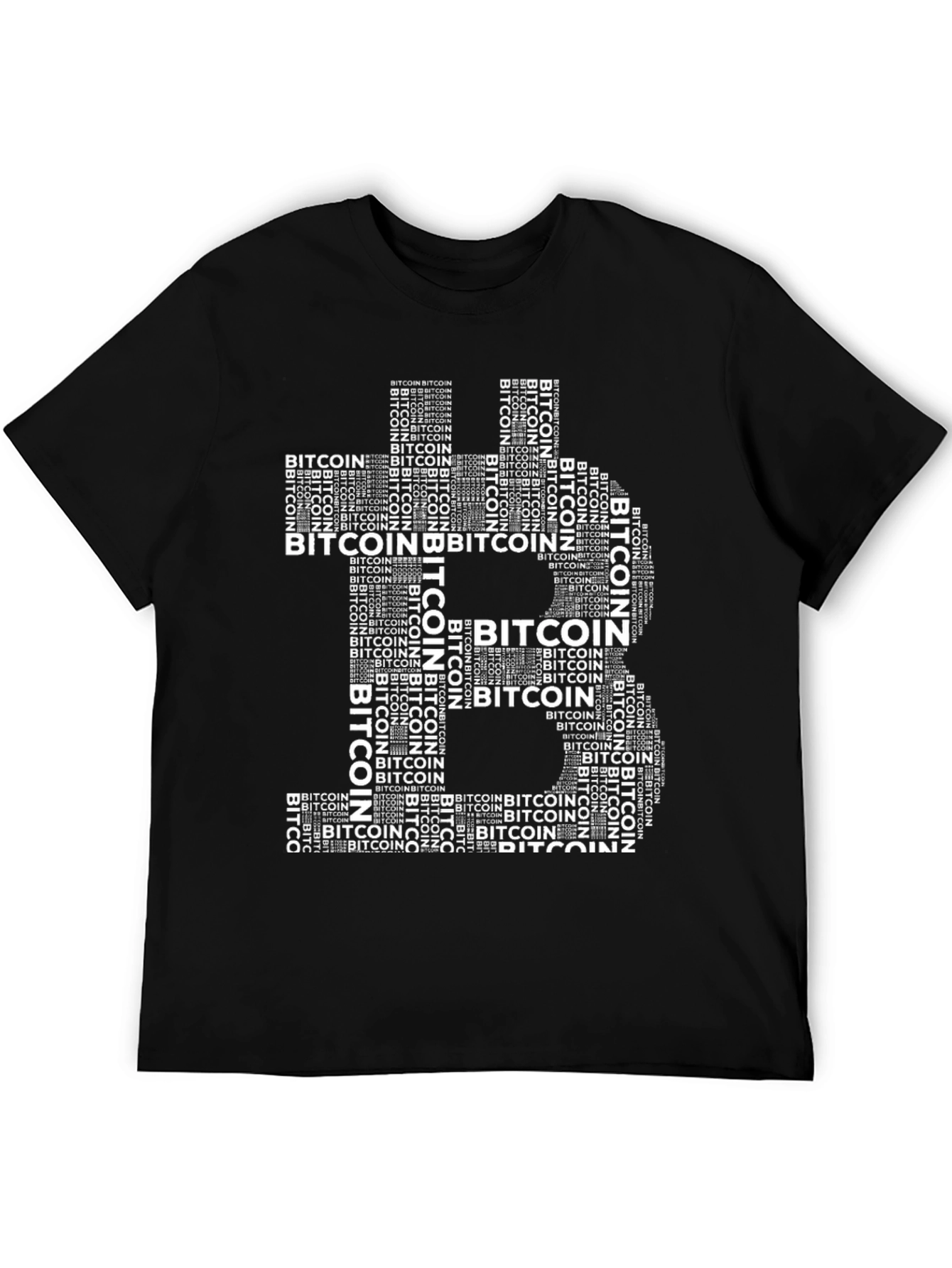 Bitcoin Word Art T-Shirt - Crypto Tee