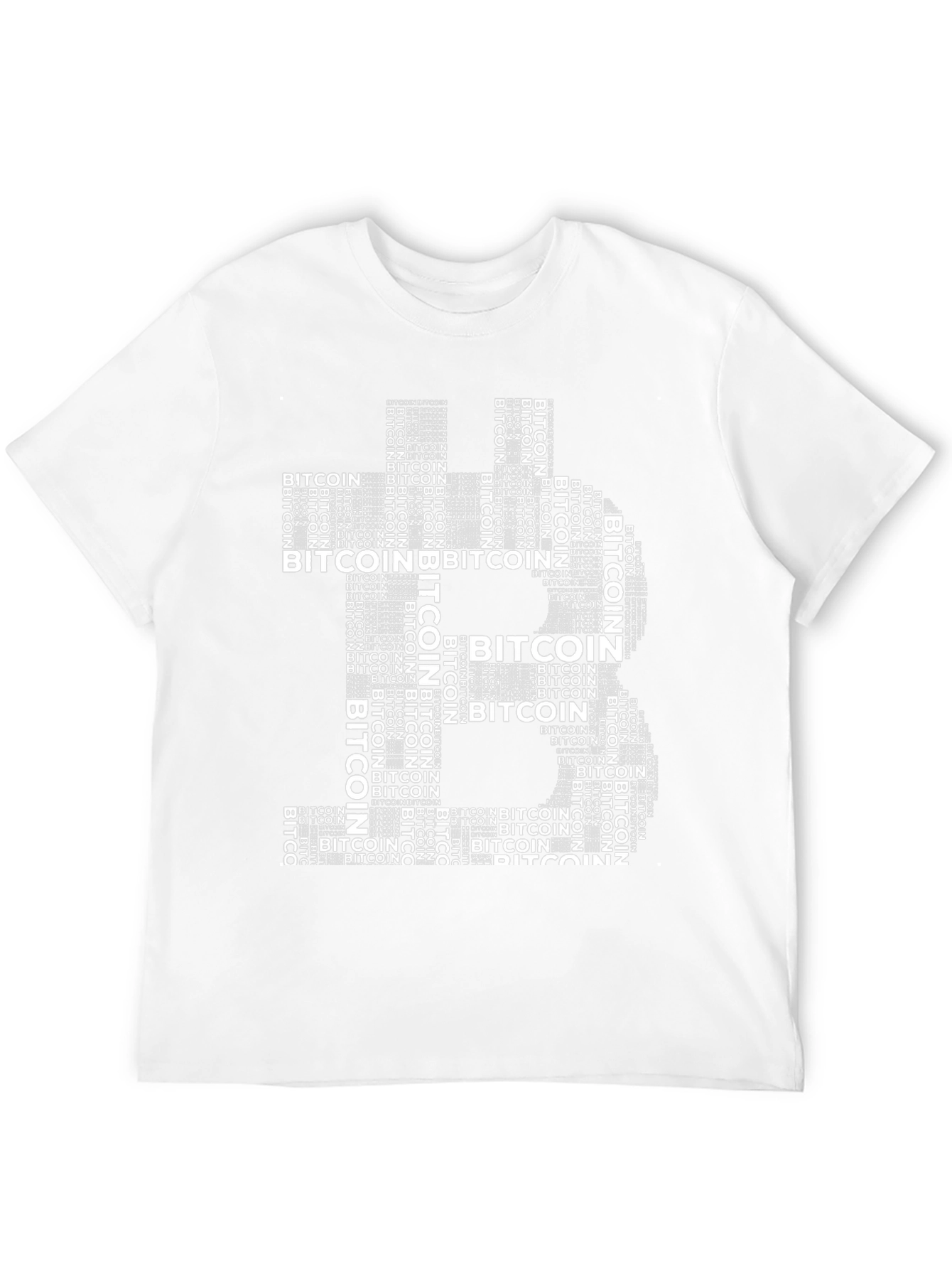 Bitcoin Word Art T-Shirt - Crypto Tee