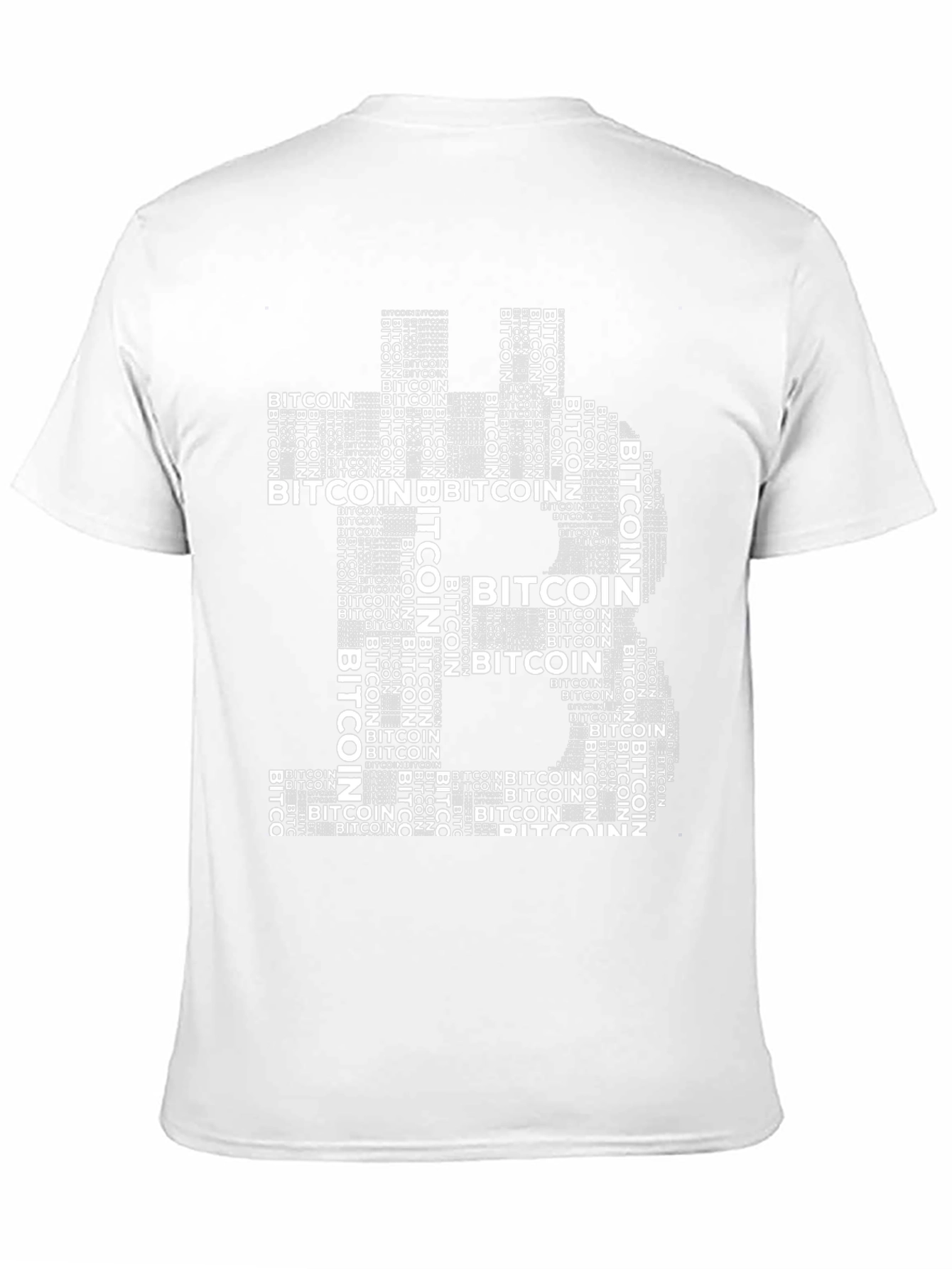 Bitcoin Word Art T-Shirt - Crypto Tee