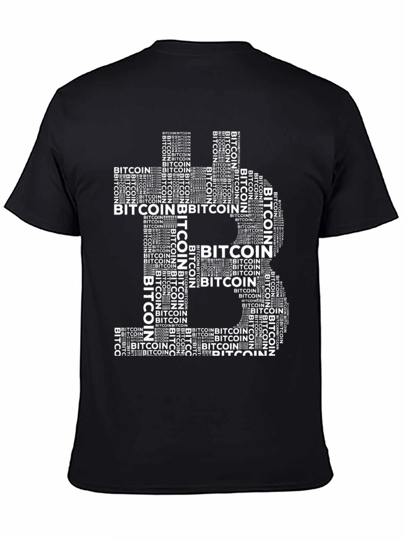 Bitcoin Word Art T-Shirt - Crypto Tee