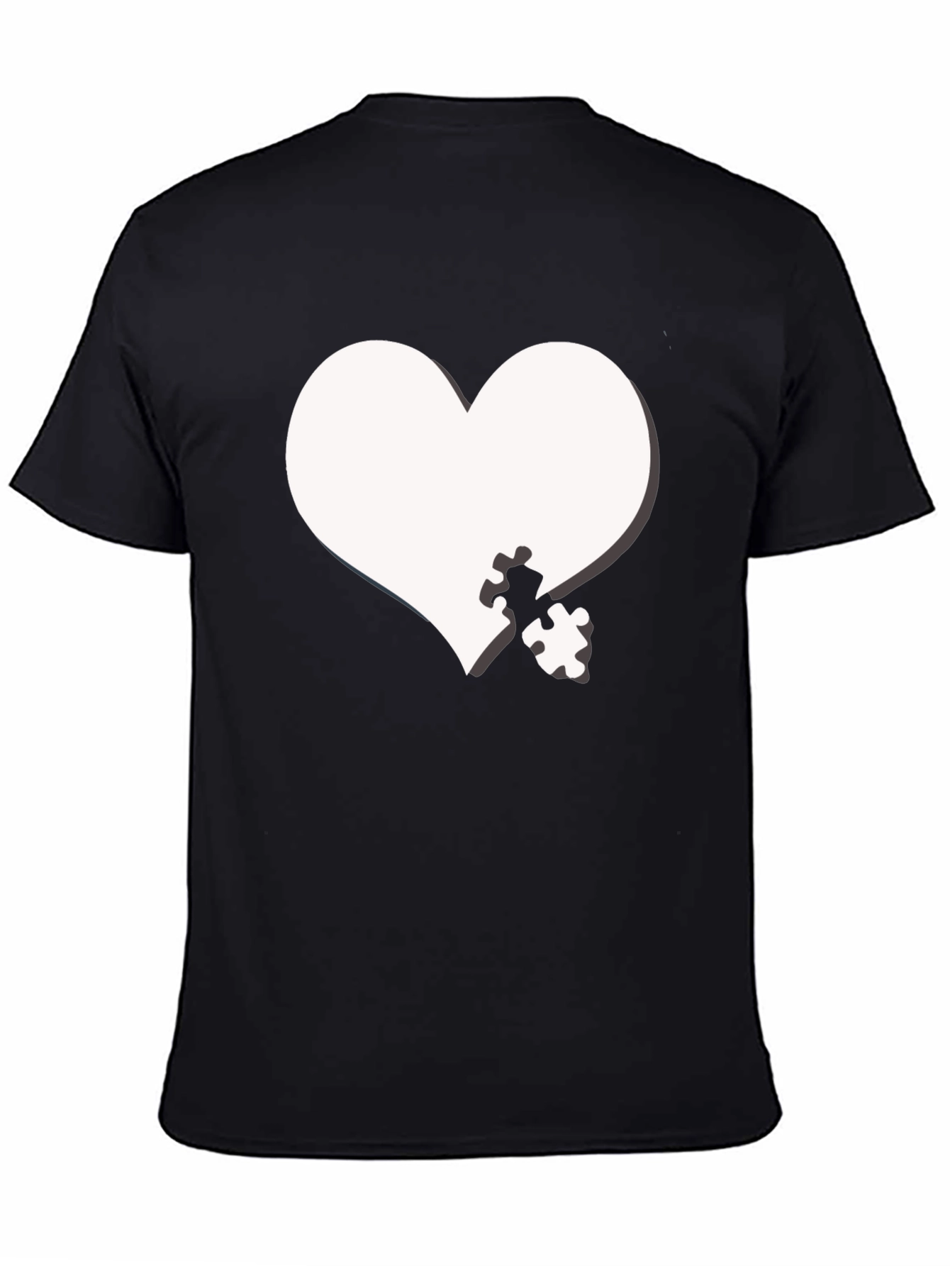 Heart Puzzle Piece Graphic Tee