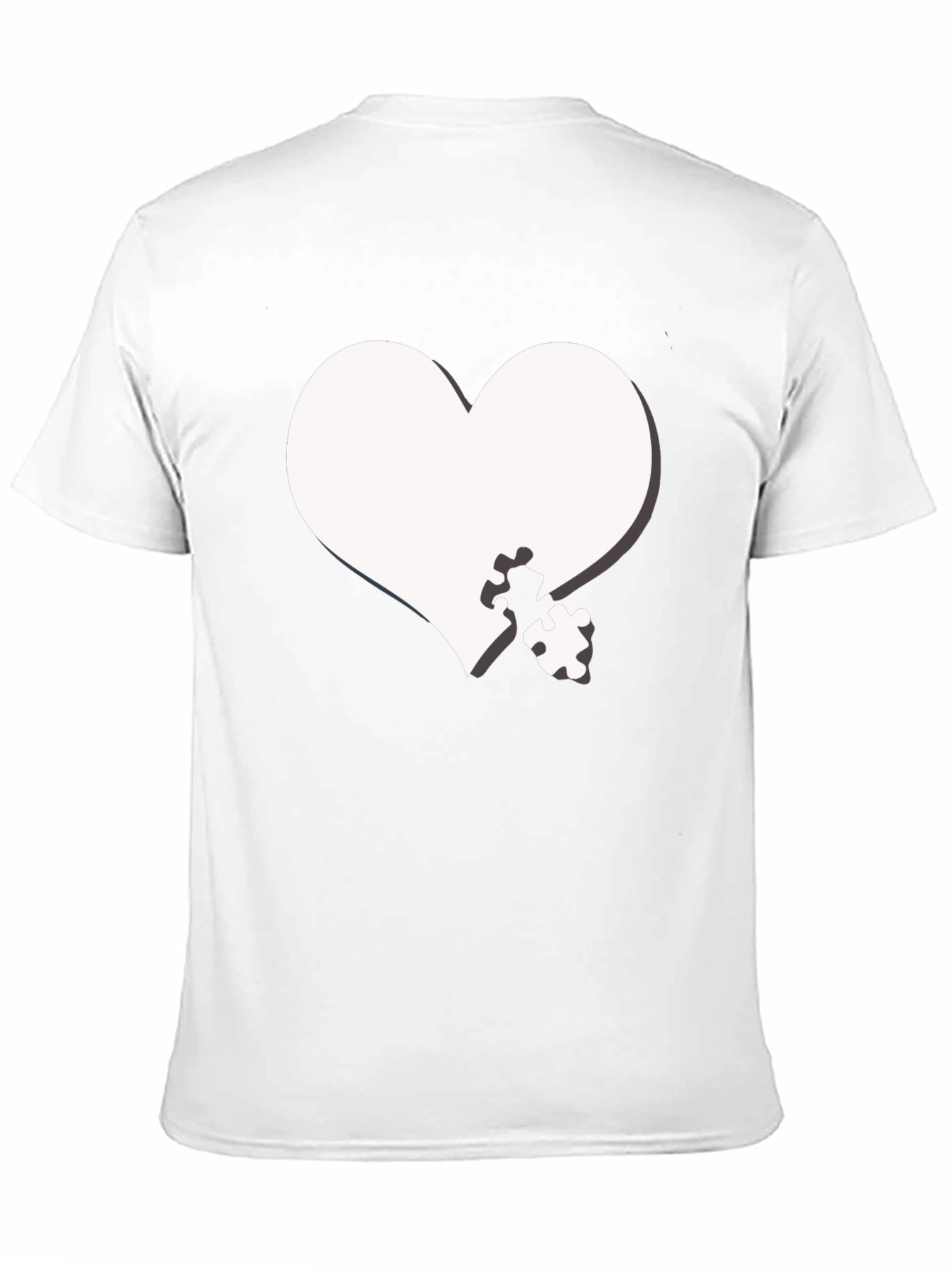 Heart Puzzle Piece Graphic Tee