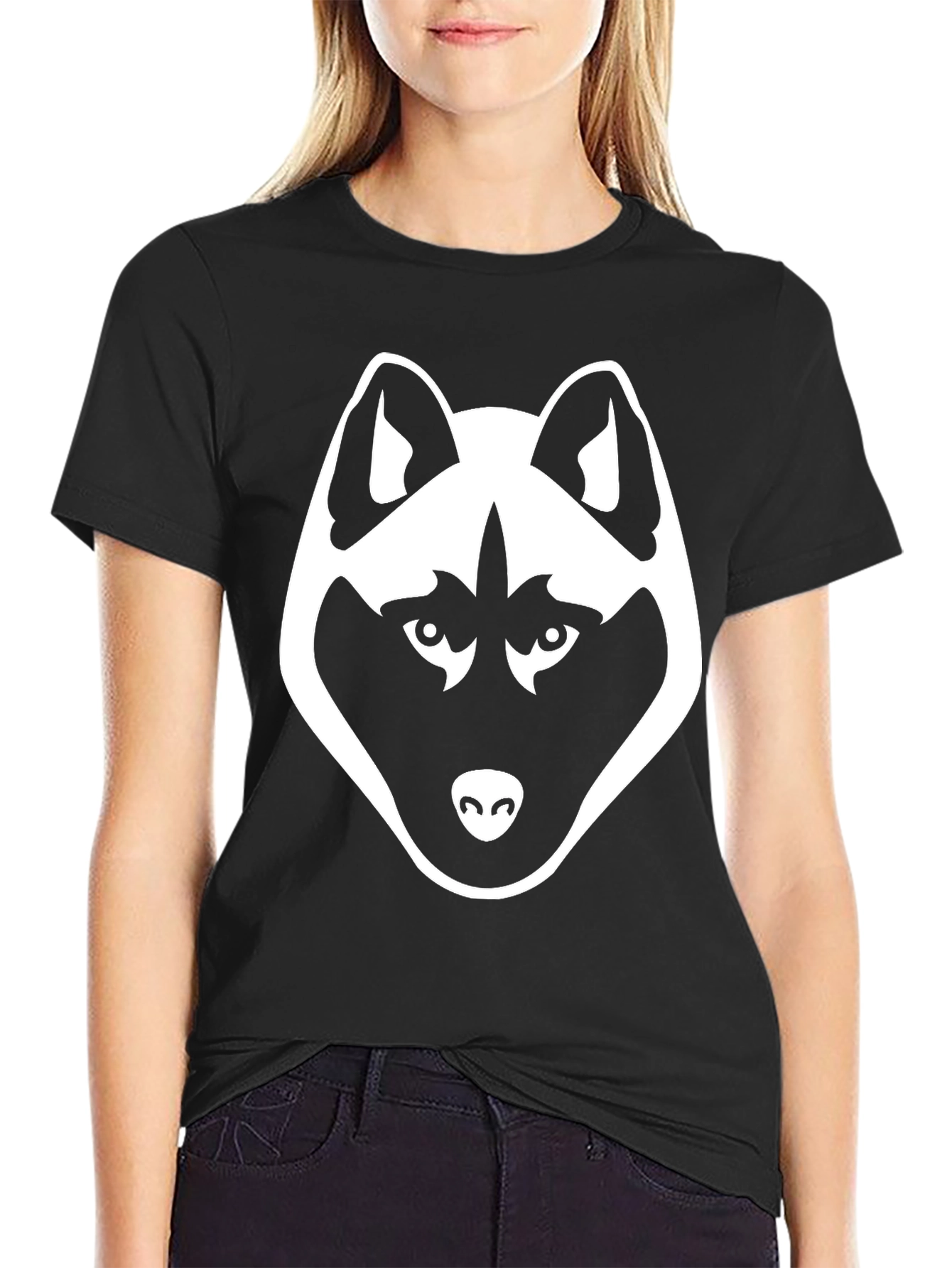 Black Husky Graphic T-Shirt