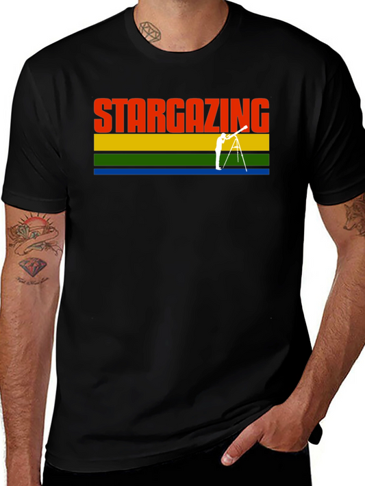 Stargazing Retro Tee - Astronomy T-Shirt
