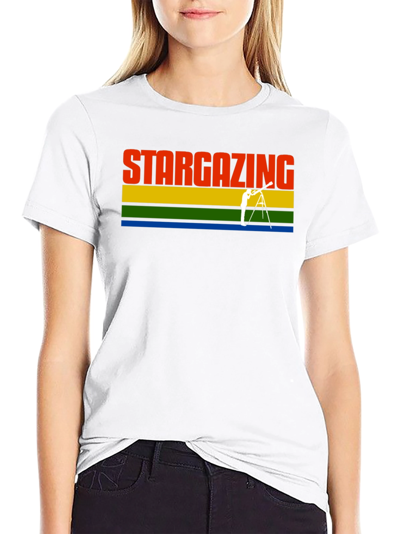 Stargazing Retro Tee - Astronomy T-Shirt