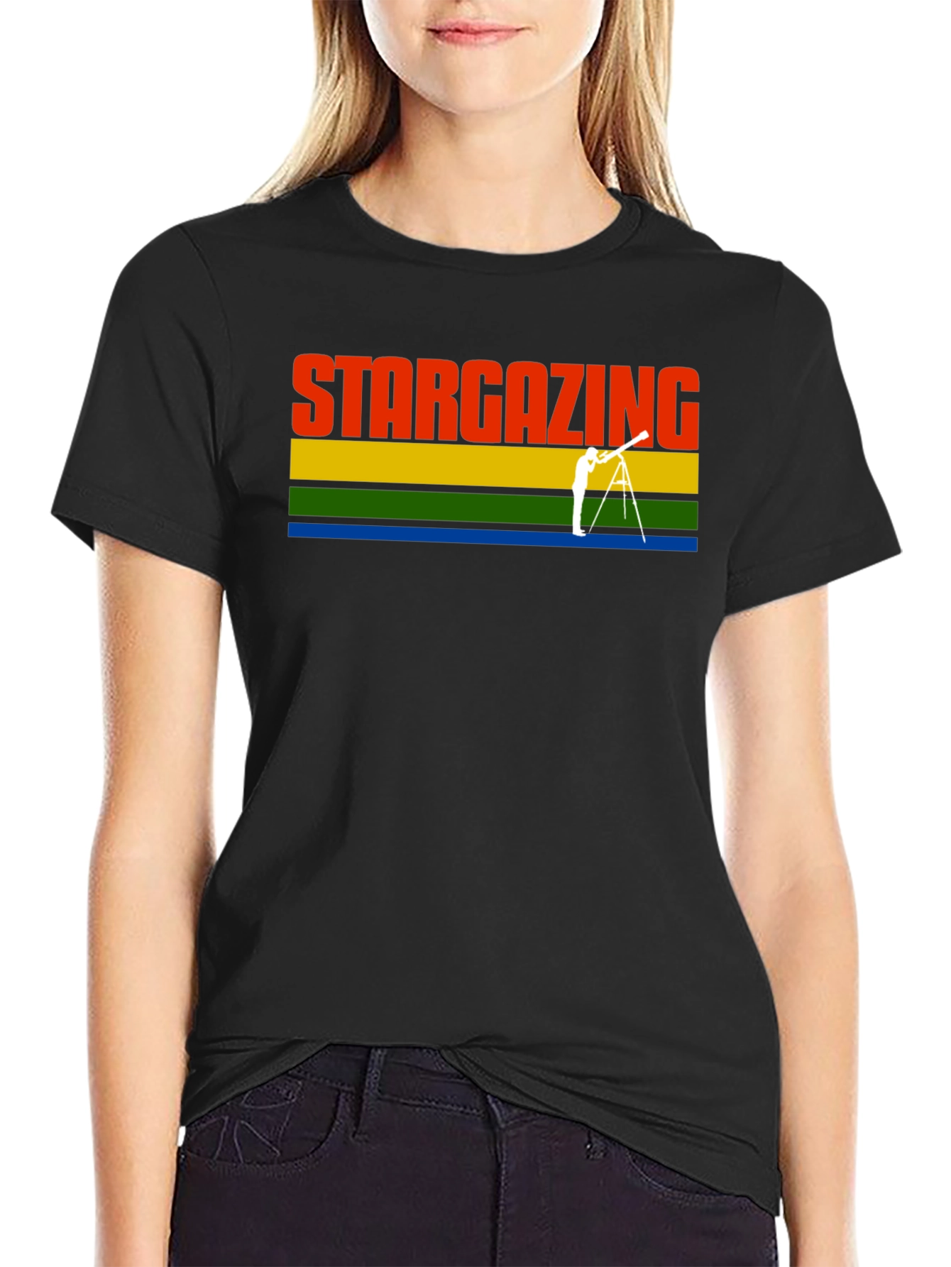 Stargazing Retro Tee - Astronomy T-Shirt