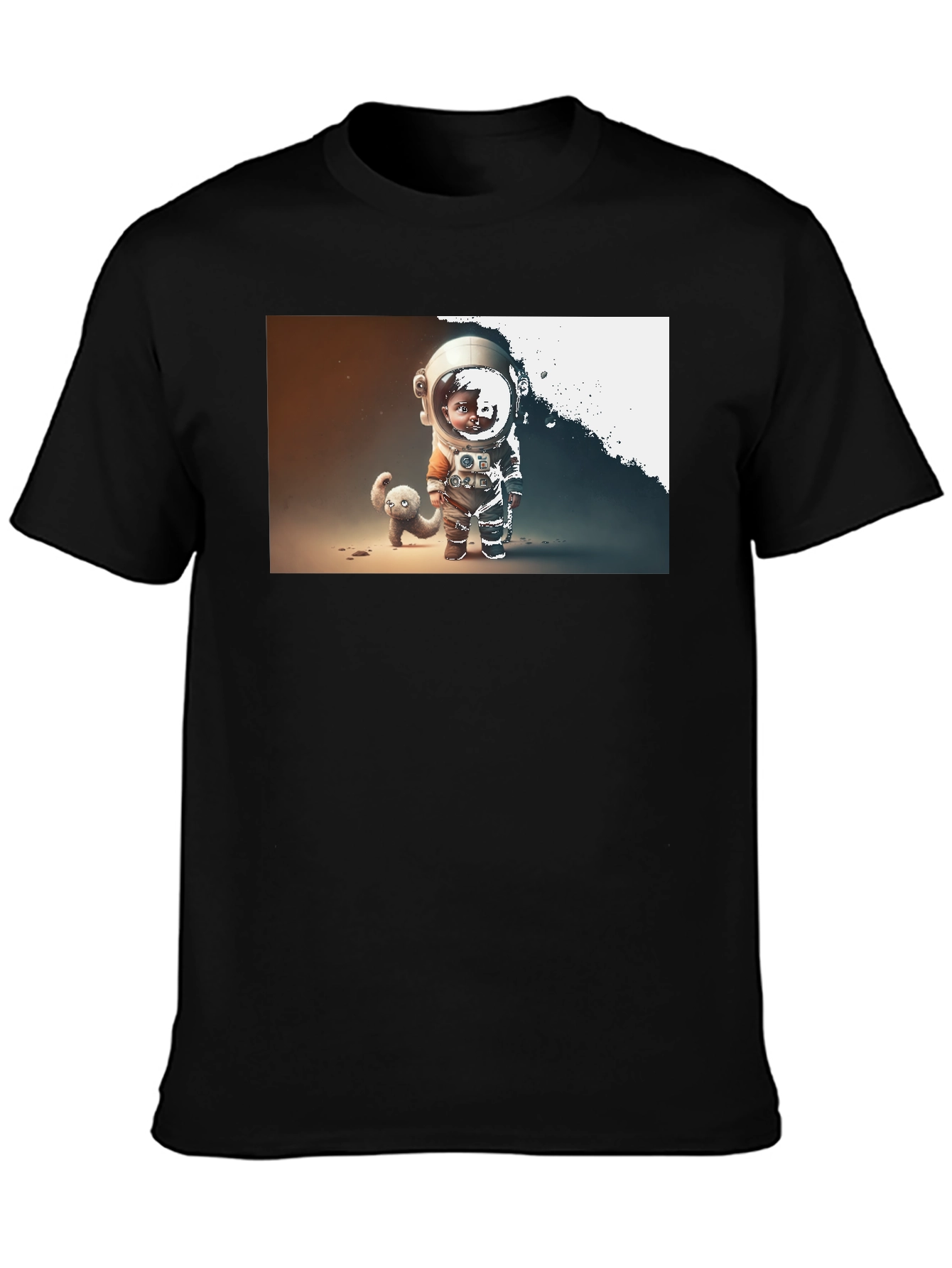 Astronaut Kid Graphic T-Shirt - Space Adventure Tee