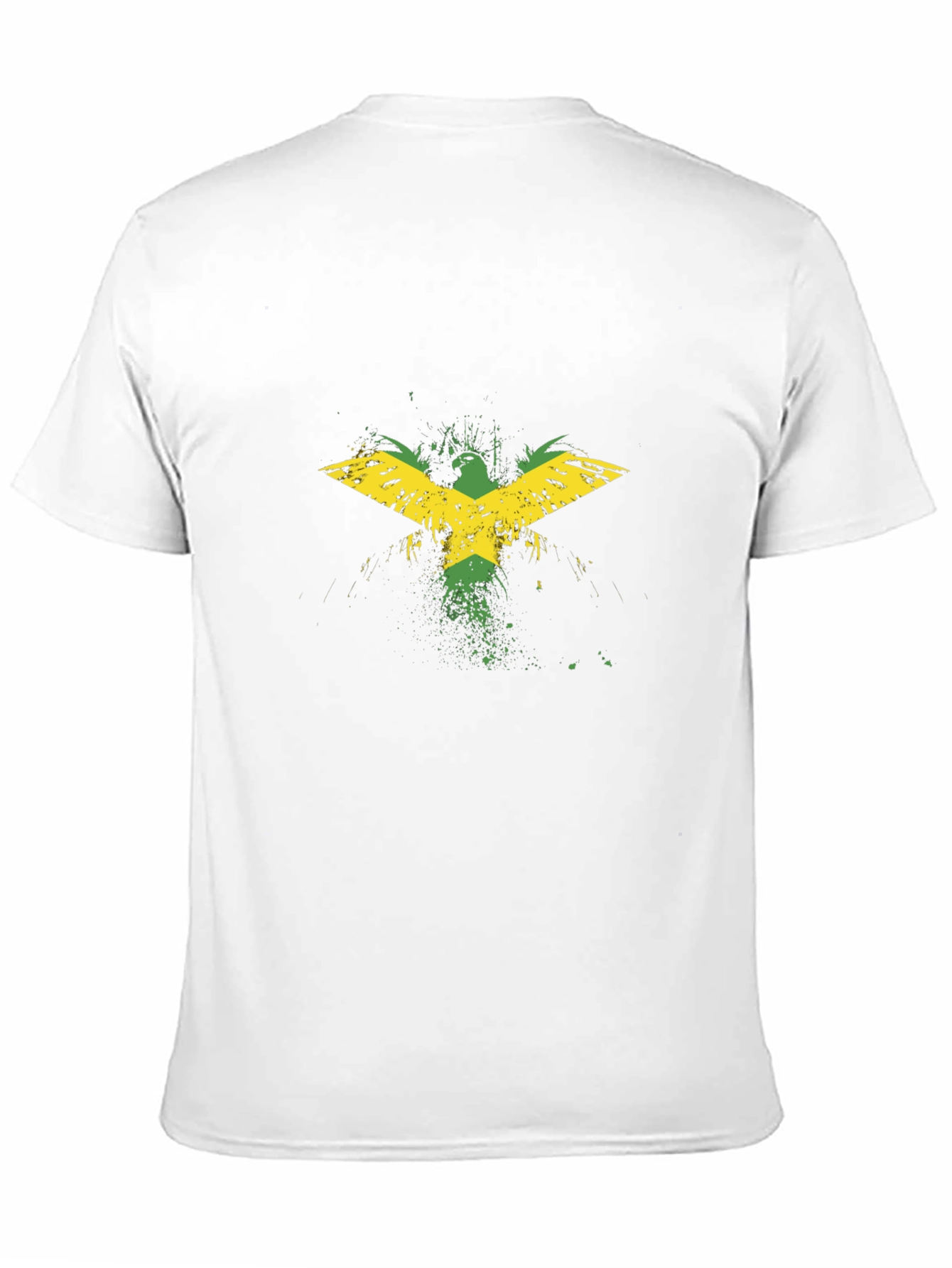 Jamaican Flag Eagle Black T-Shirt