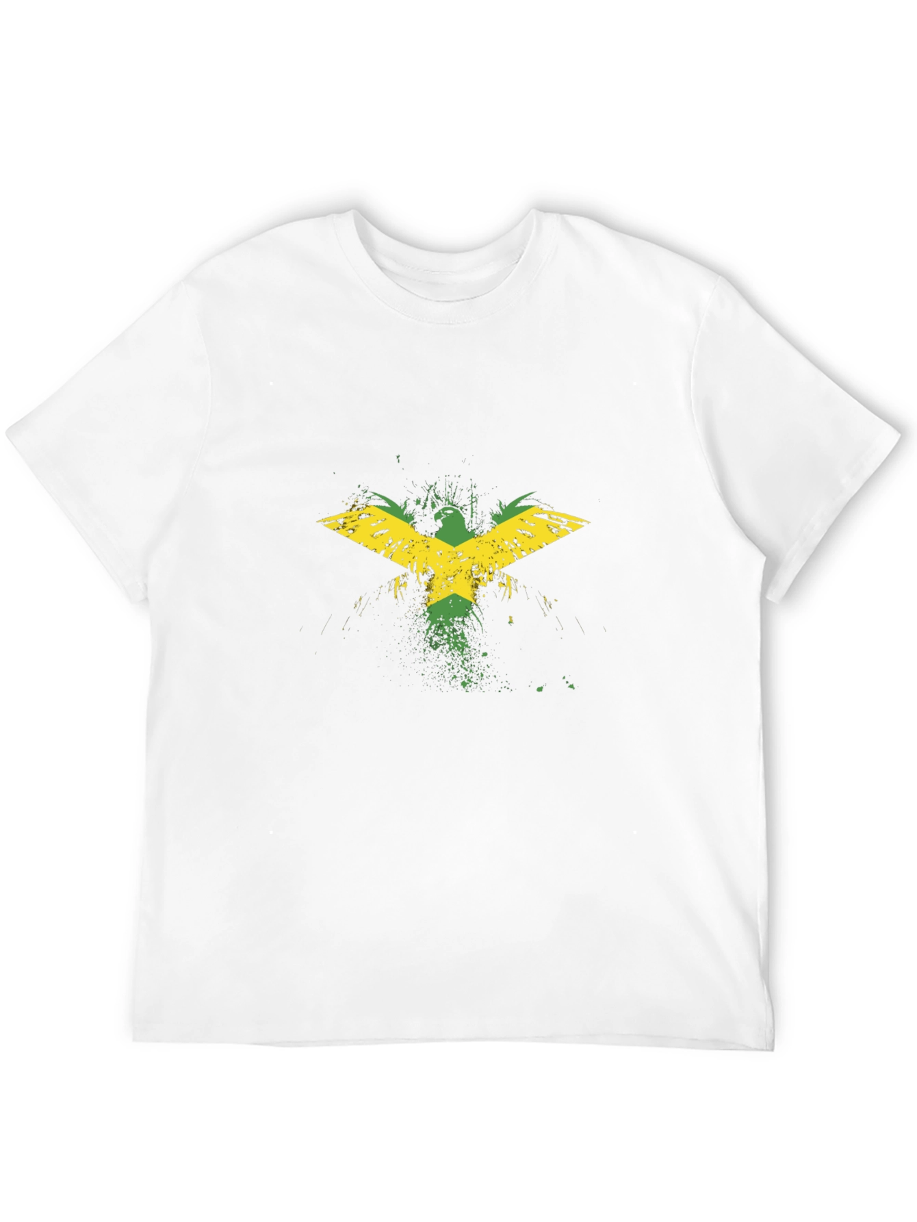 Jamaican Flag Eagle Black T-Shirt