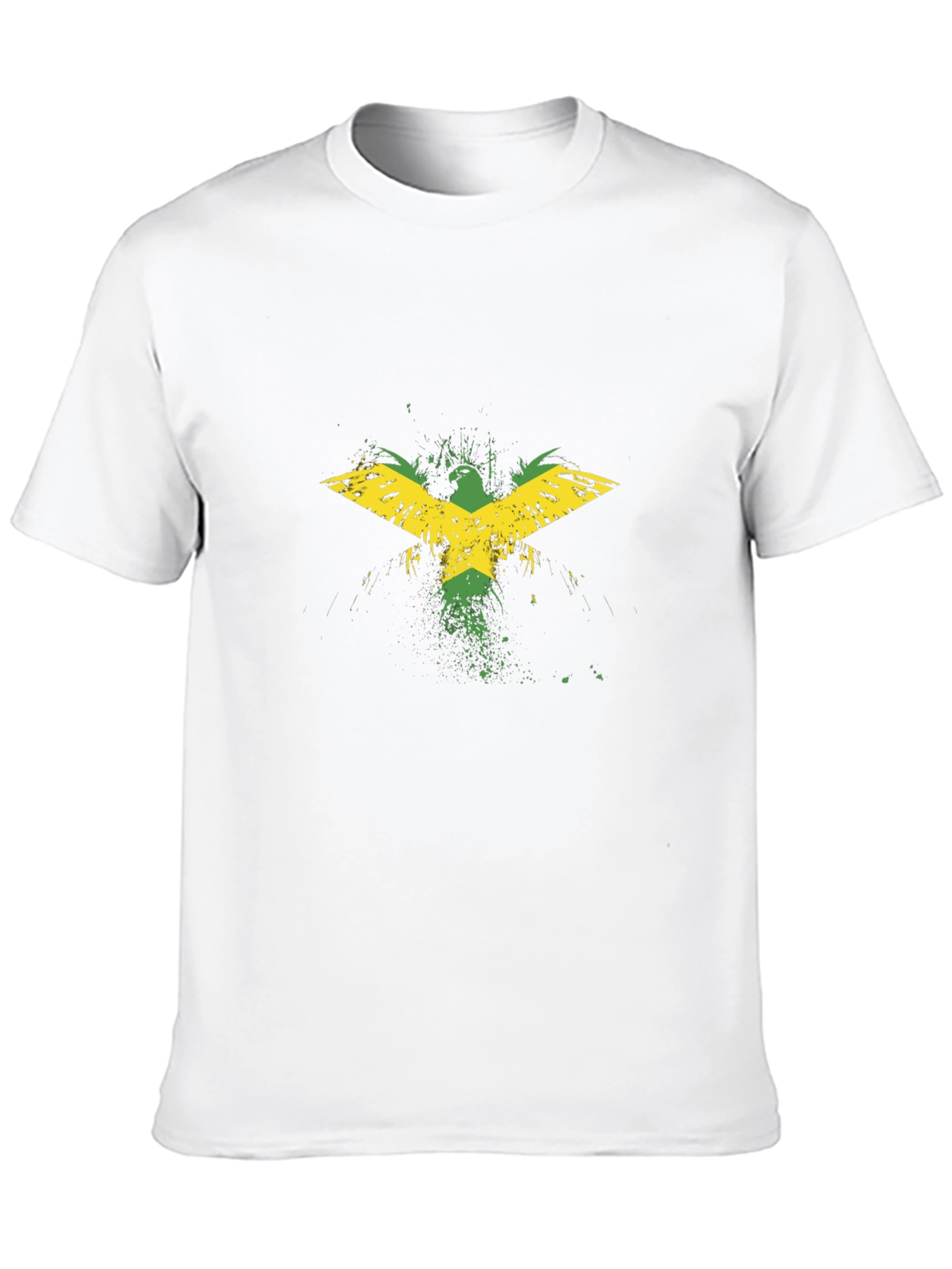 Jamaican Flag Eagle Black T-Shirt