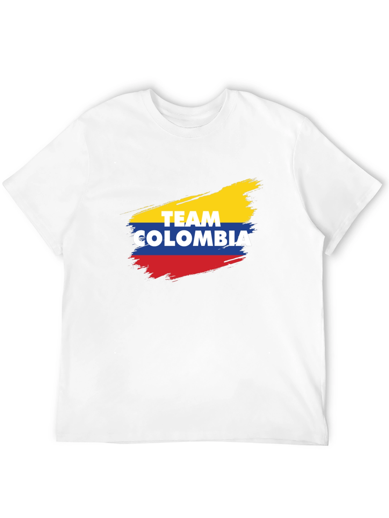 Team Colombia T-Shirt - Yellow Blue Red Fan Tee