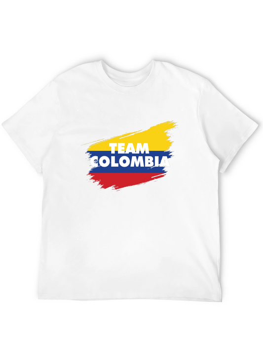 Team Colombia T-Shirt - Yellow Blue Red Fan Tee