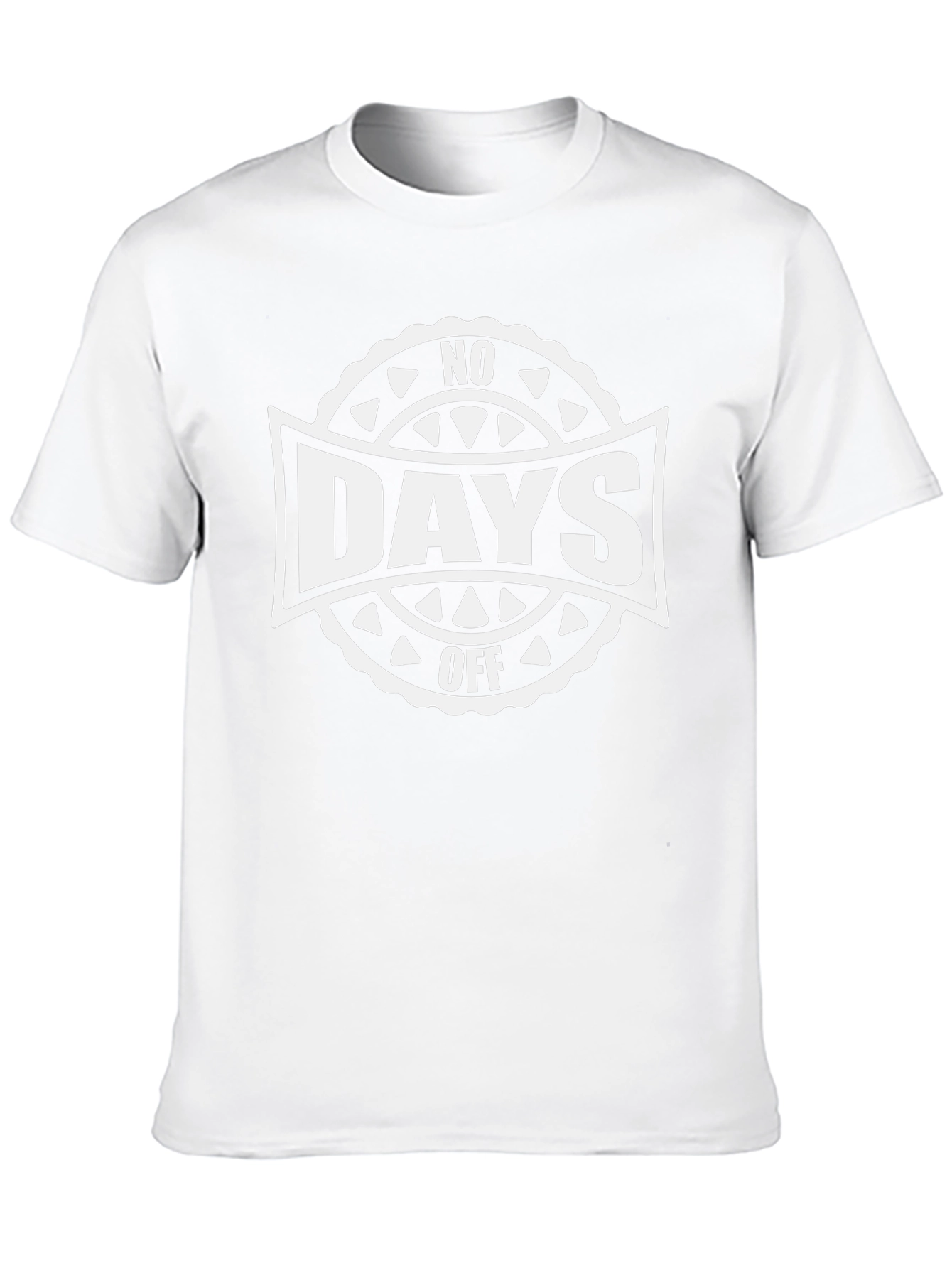 No Days Off Black Graphic Tee