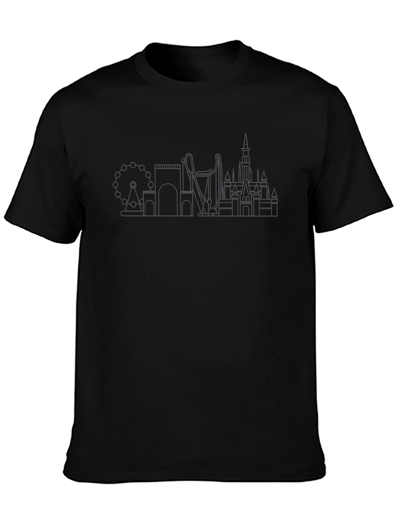 Theme Park Skyline Graphic T-Shirt