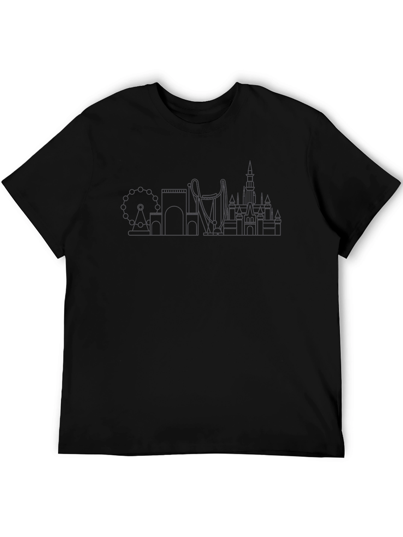 Theme Park Skyline Graphic T-Shirt