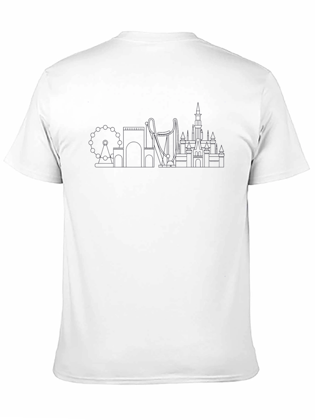 Theme Park Skyline Graphic T-Shirt