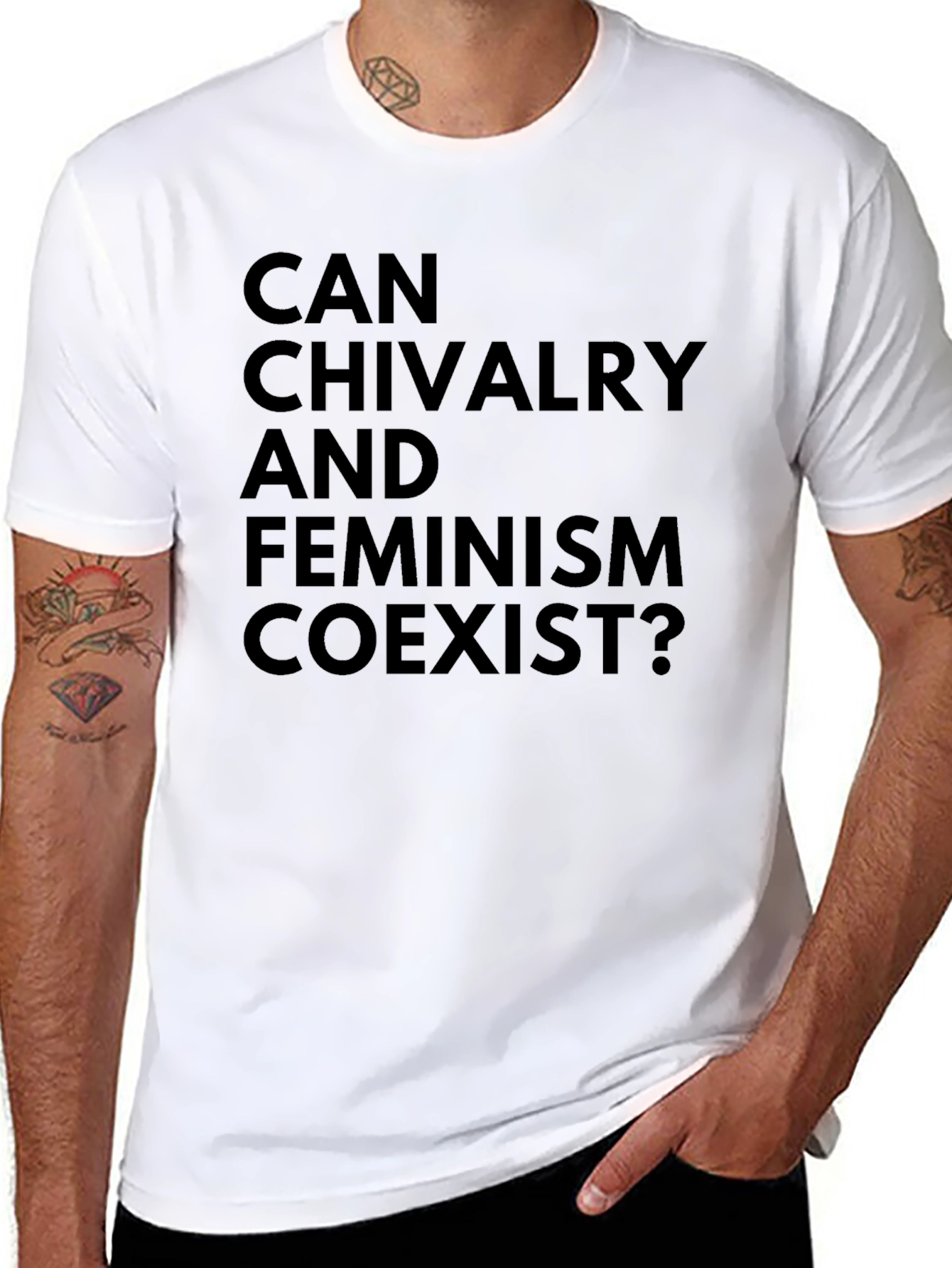 Chivalry and Feminism Coexist T-Shirt