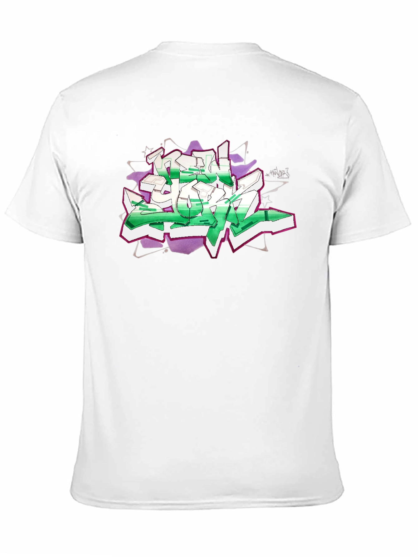 Graffiti Graphic Print Black T-Shirt