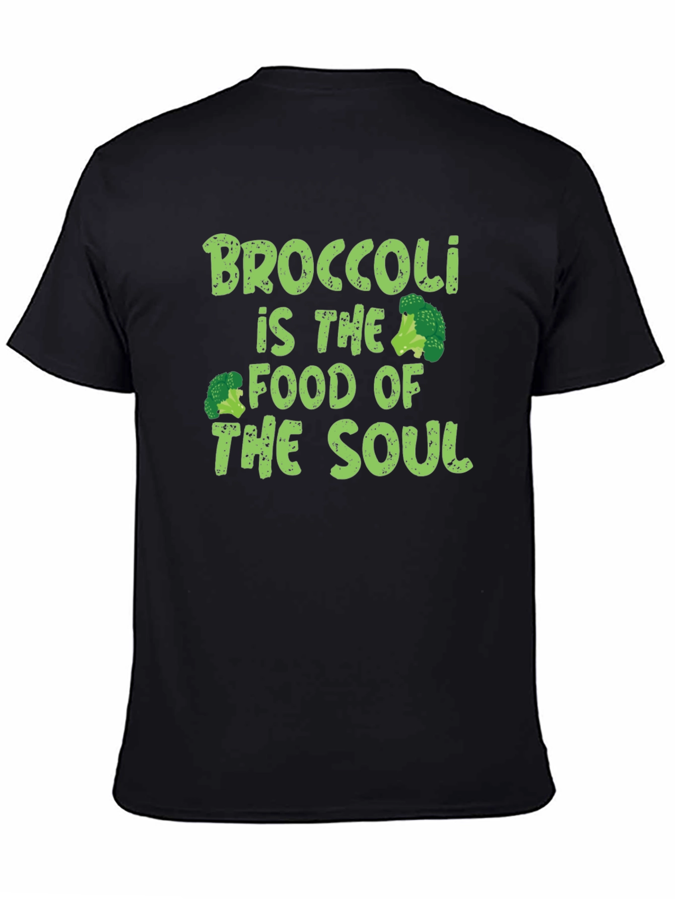 Broccoli is the Food of the Soul Black T-Shirt