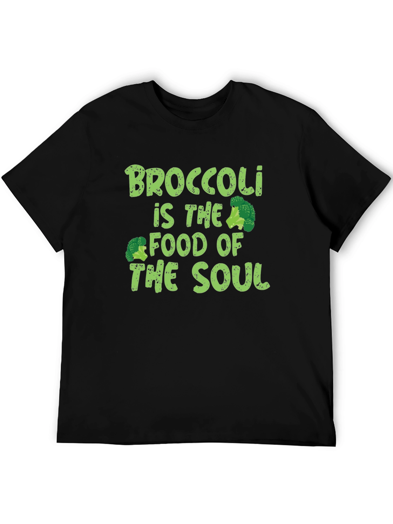 Broccoli is the Food of the Soul Black T-Shirt