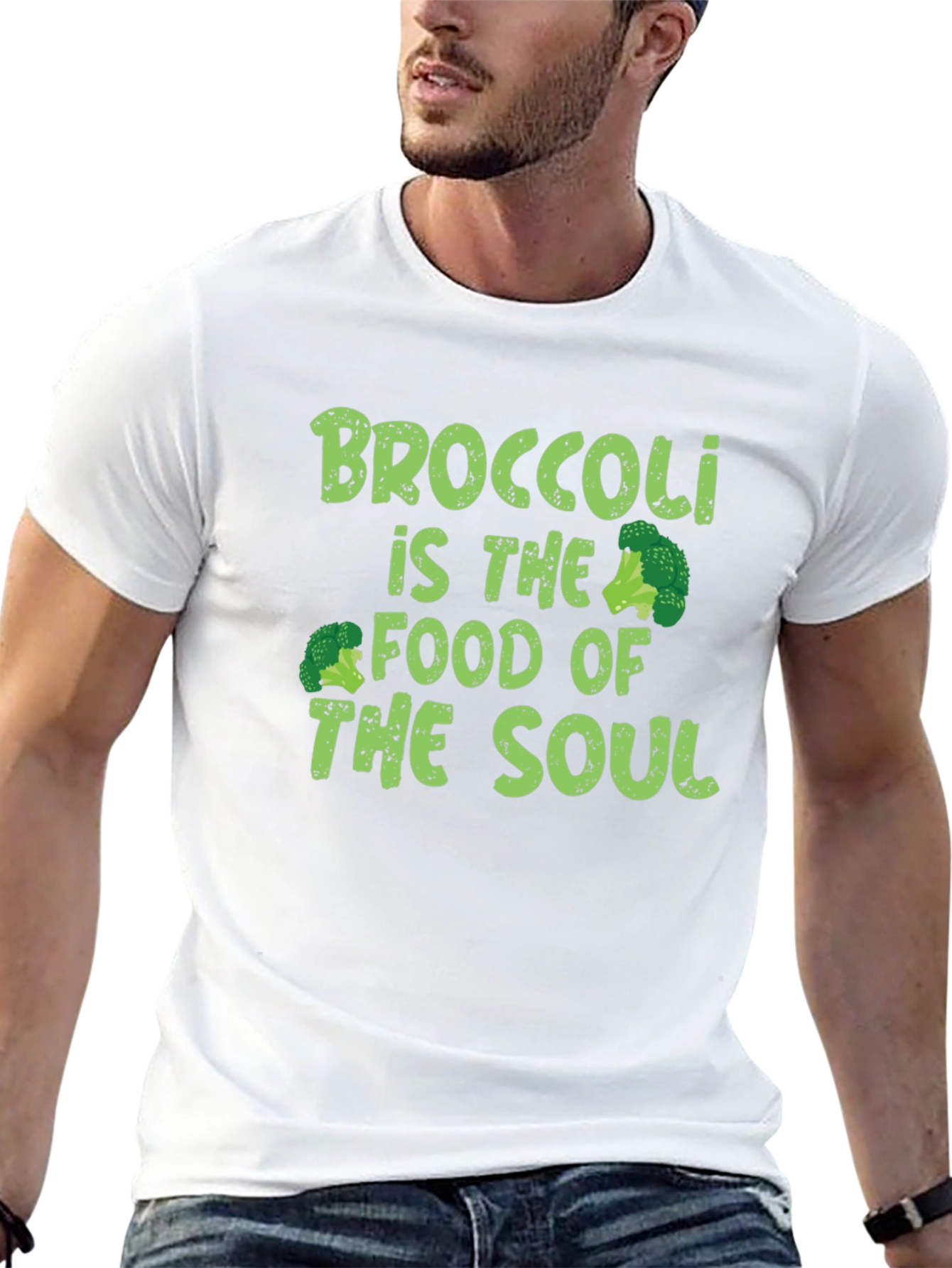 Broccoli is the Food of the Soul Black T-Shirt
