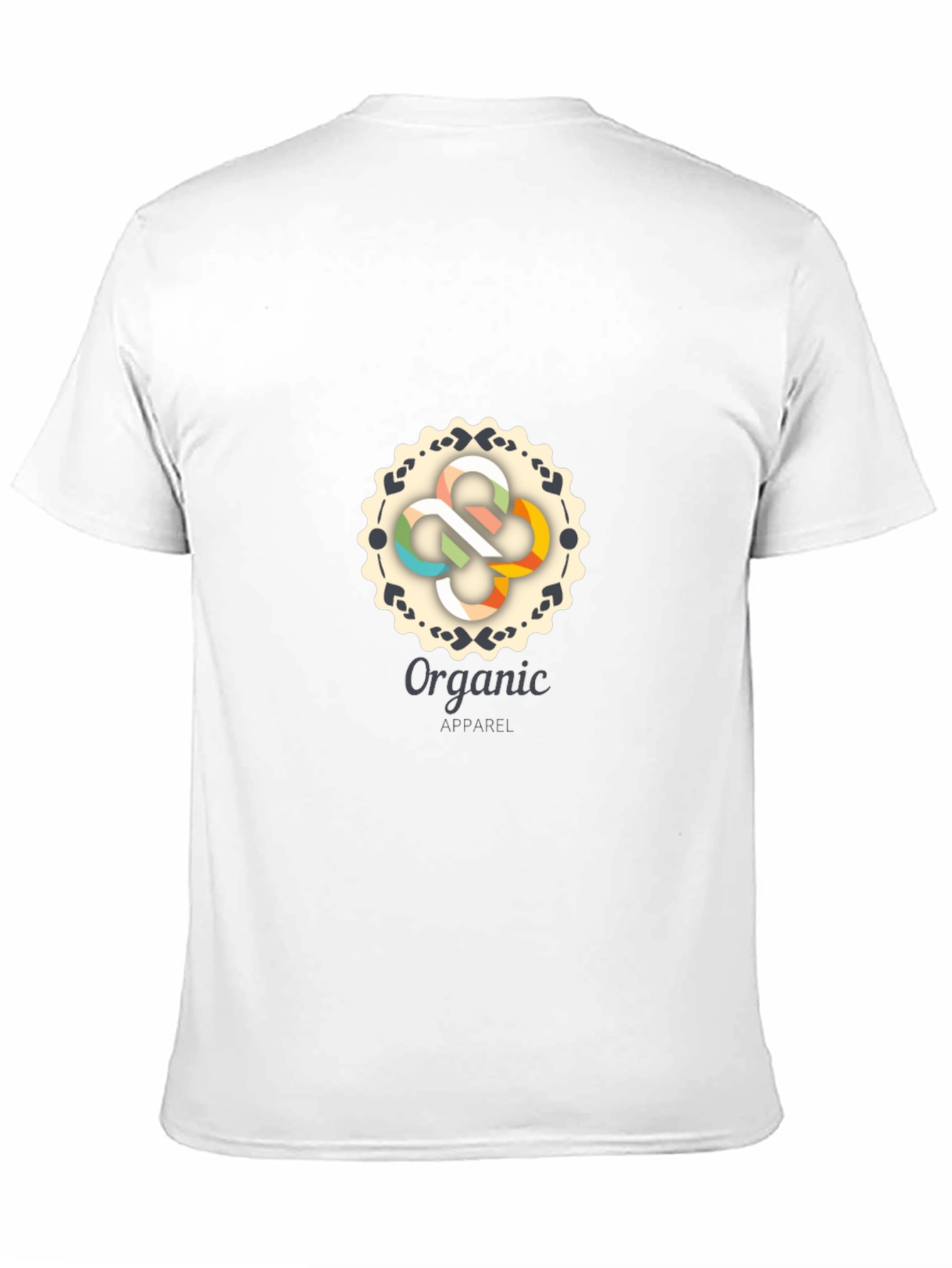 Organic Apparel Black Graphic Tee