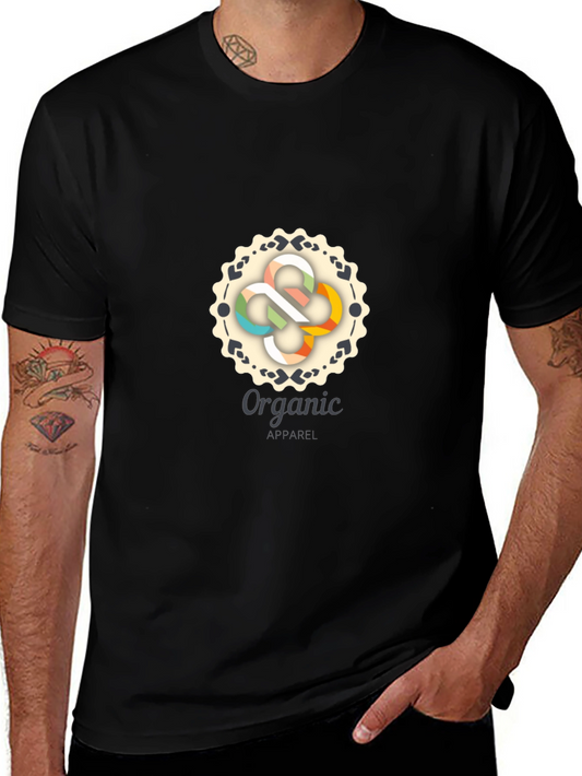 Organic Apparel Black Graphic Tee