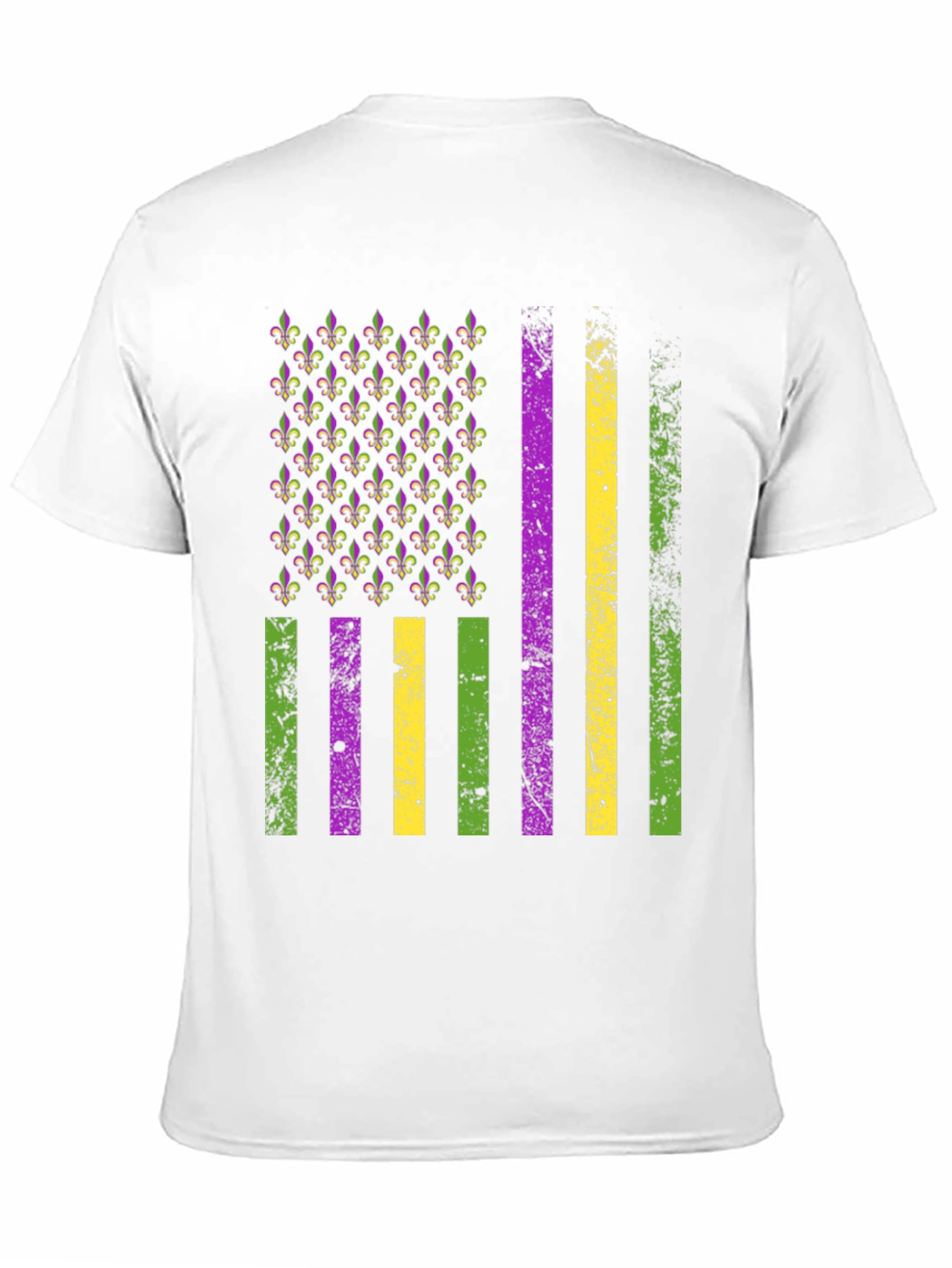 Mardi Gras American Flag T-Shirt