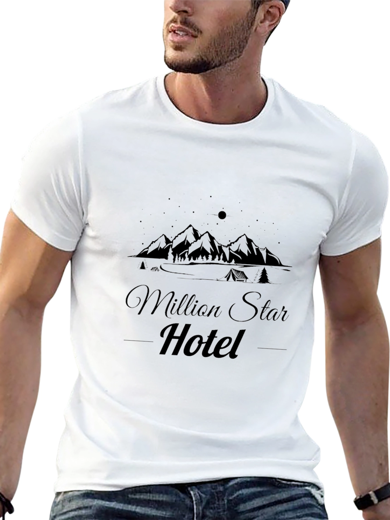 Million Star Hotel T-Shirt - Camping Adventure Tee