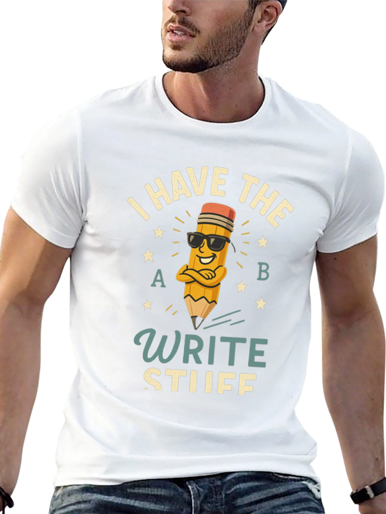 Write Stuff T-Shirt - Funny Pencil Design
