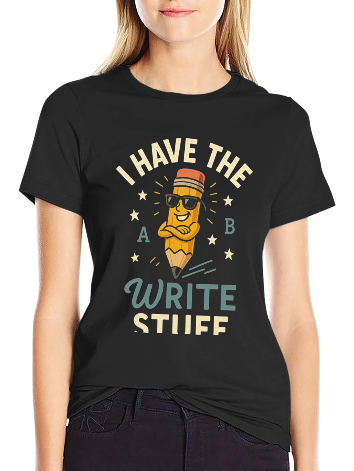 Write Stuff T-Shirt - Funny Pencil Design