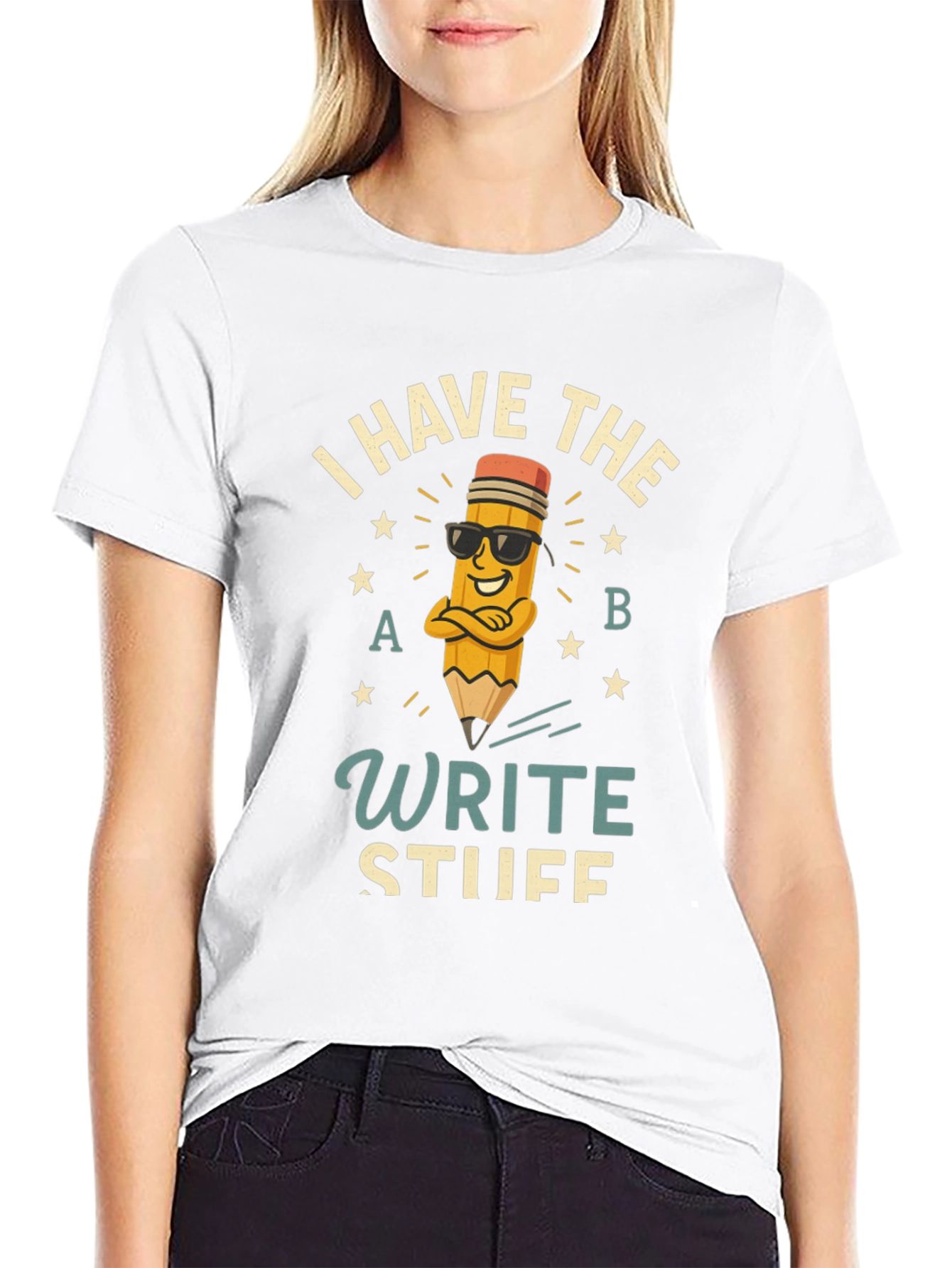 Write Stuff T-Shirt - Funny Pencil Design