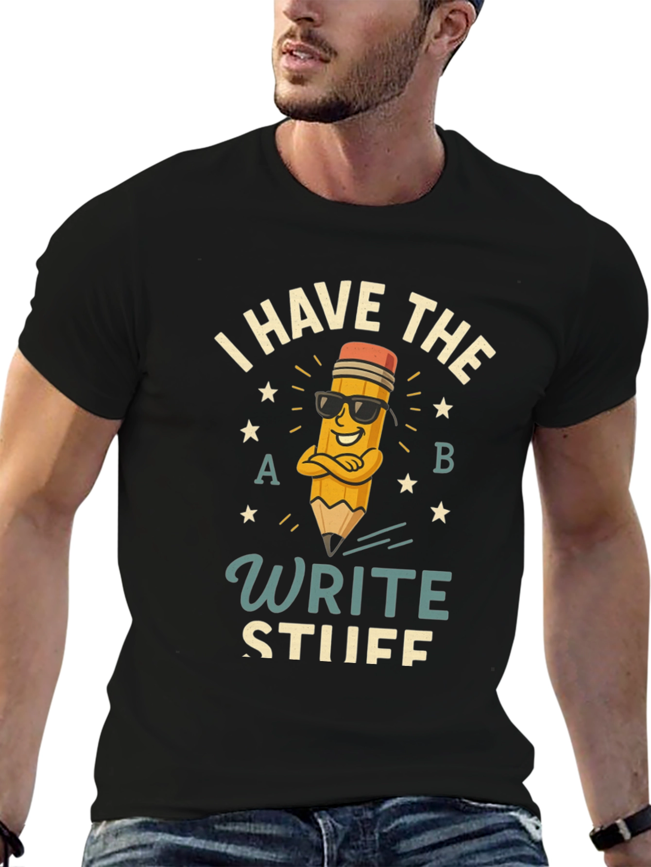 Write Stuff T-Shirt - Funny Pencil Design