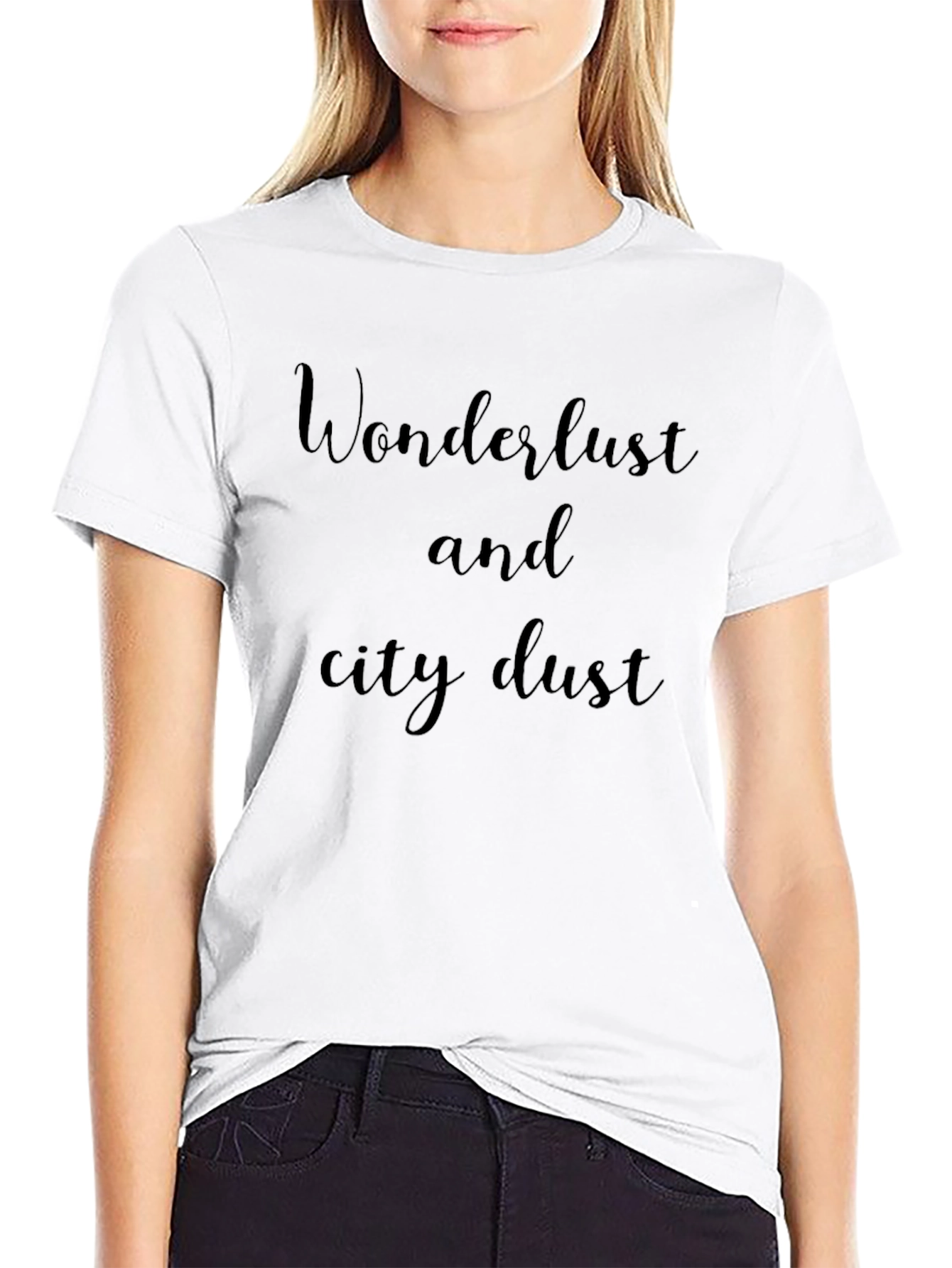 Wanderlust Graphic Tee - City Dust