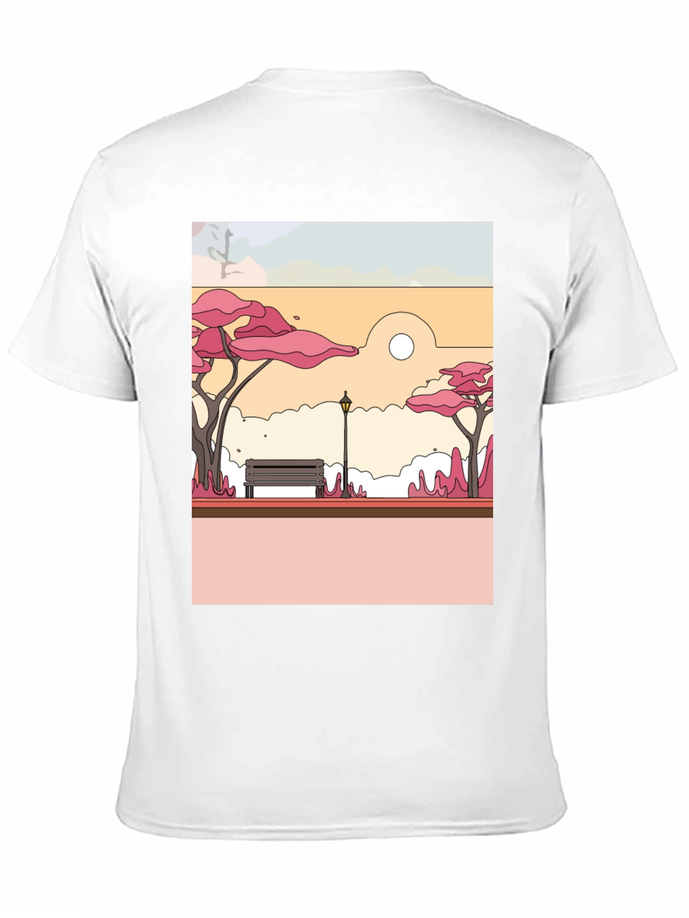 Park Bench Graphic Tee - Nature Inspired Style