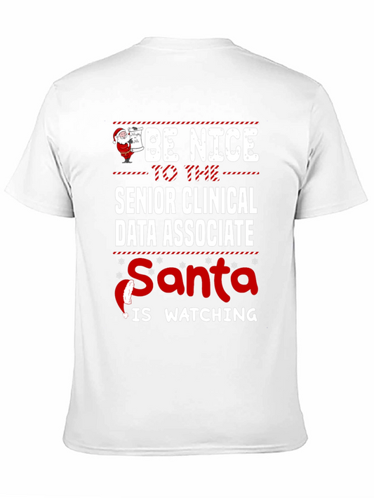 Senior Clinical Data Associate Santa Christmas T-Shirt